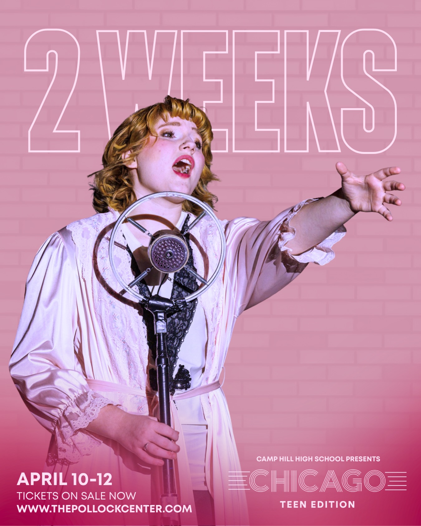 Chicago opens in TWO WEEKS! See you there!
.
.
.
🎟️ Tickets can be purchased online or at the door
🔗 Visit www.thepollockcenter.com for more info