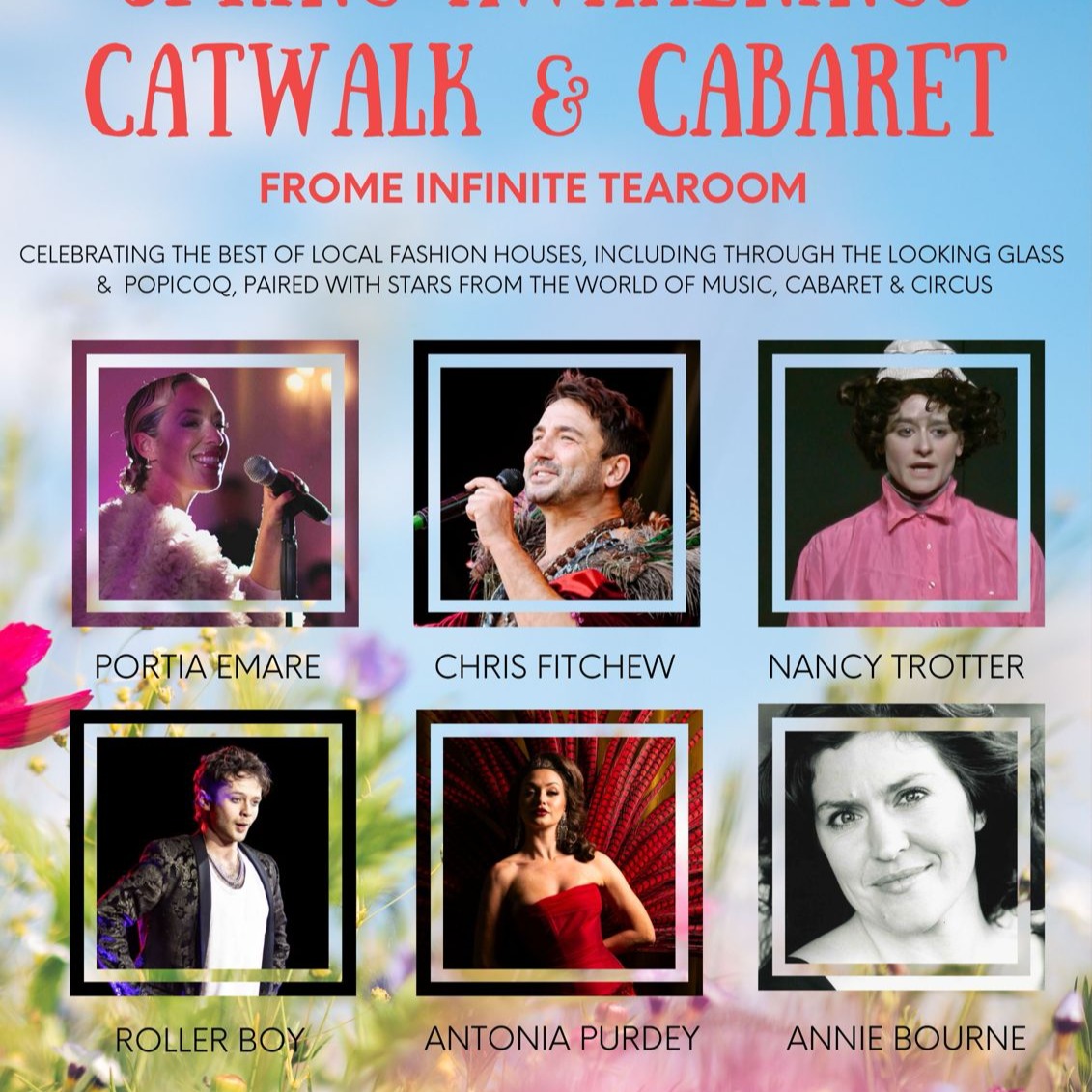 ✨ We don’t have to wait until Christmas for a fabulous cabaret in Frome…Spring has officially arrived and it’s bringing glam, sparkle and serious style with it 🌸
Introducing…
SPRING AWAKENINGS: CATWALK & CABARET 🎭👗
A brilliant evening at the Silk Mill as part of the Infinite Tearoom’s week of art & culture 🎨✨ Expect a show-stopping lineup of music, cabaret and circus, paired with stunning looks from local fashion houses including House of Lesa and Popicoq 🔥
Think: feathers, flair, fierce fashion and a whole lot of Frome fabulousness 💋
📍 The Silk Mill, Frome
📅 Friday 10th April
⏰ 7.30pm (doors 6.30pm)
🎟 £30 via Eventbrite
Go on… shimmy on down 💃
#FabulousFrome #FromeEvents #FromeLife #SomersetEvents #CabaretNight #FromeStyle #SupportLocal #WhatsOnFrome #SpringVibes #SilkMillFrome #FromeCreatives Chris Fitchew Portia Emare