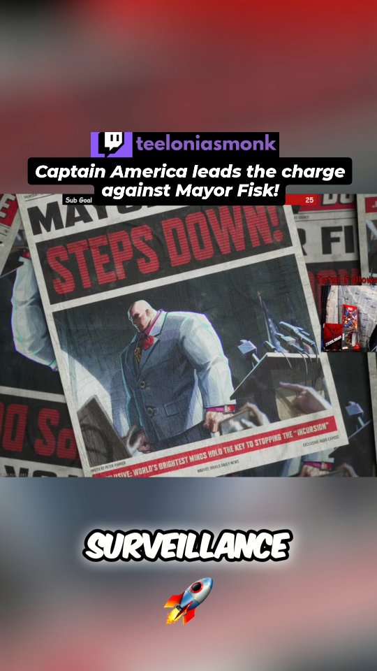 Captain America leads the charge against Mayor Fisk!
Had to do some Cap Gameplay on this map too just feels right lol
#marvelrivals #marvel #gameclips #marvelcomics #gamer