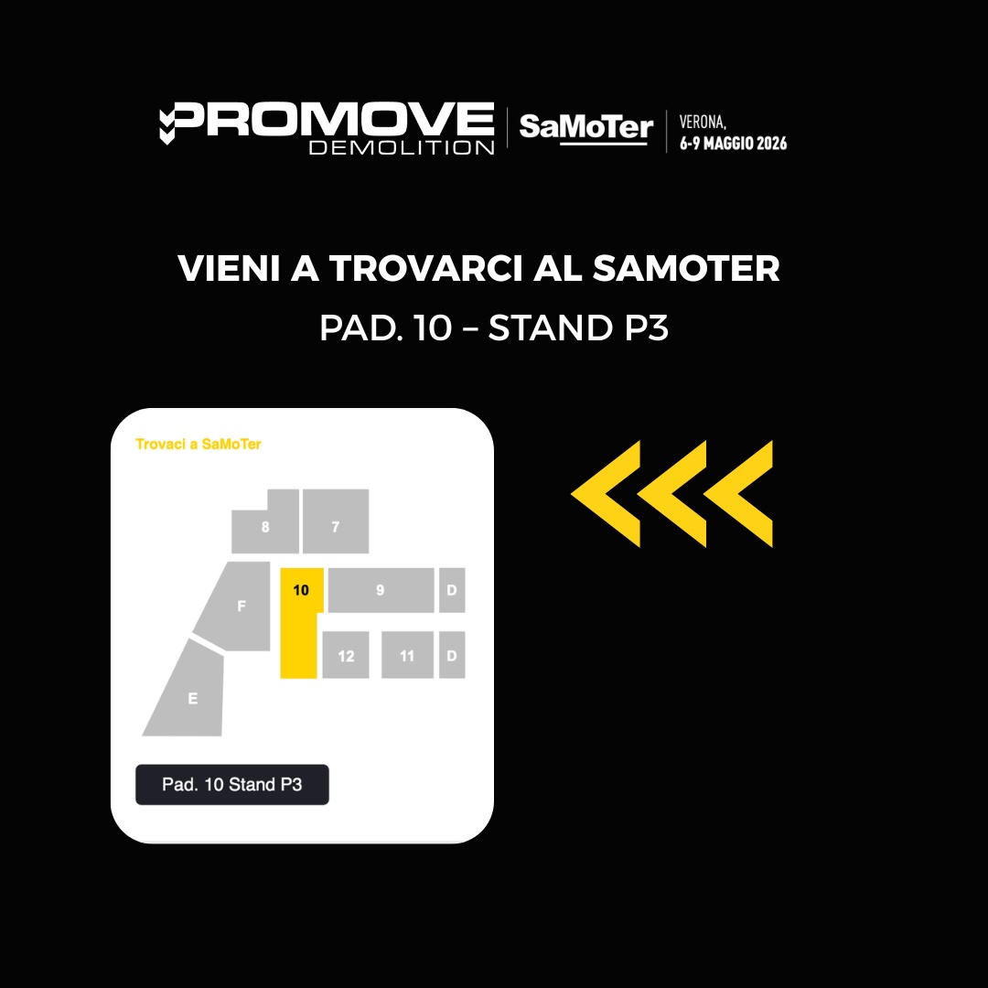 🇮🇹 Ci vediamo al SaMoTer 2026
Pad. 10 – Stand P3
Vieni a scoprire da vicino la potenza e l’affidabilità delle soluzioni Promove.
🇬🇧 See you at SaMoTer 2026
Hall 10 – Booth P3
Come and experience the power and reliability of Promove solutions.
#samoter #constructionequipment #demolition #heavymachinery #excavator #innovation #madeinitaly #constructionindustry #earthmoving #demolitiontools