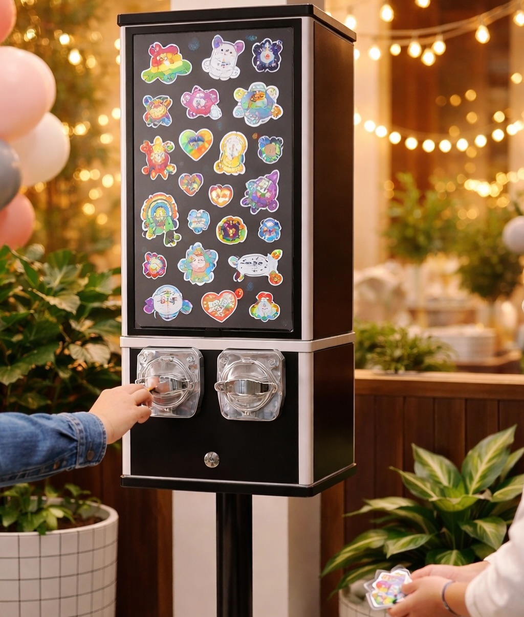 Add a little surprise to your event. ✨
Our Surprise Sticker Vending Machine is now available for rent—perfect for interactive activations, pop-ups, and brand experiences. Guests get to turn, pick, and discover a sticker… making every moment fun, personal, and memorable.
We also offer customizable sticker options to match your brand or theme:
• UV DTF Stickers – permanent, water-resistant, perfect for bottles, cups, and giveaways
• Regular Stickers – classic, fun, and versatile
• DTF Prints for Shirts – wearable souvenirs your guests can take home
Fully customizable. Fully experiential.
Because sometimes, the best moments aren’t chosen… they’re discovered.
Message us for inquiries and let’s bring your activation to life. 🎨✨
#surprise #event #dubai #activity #anneartwearproject