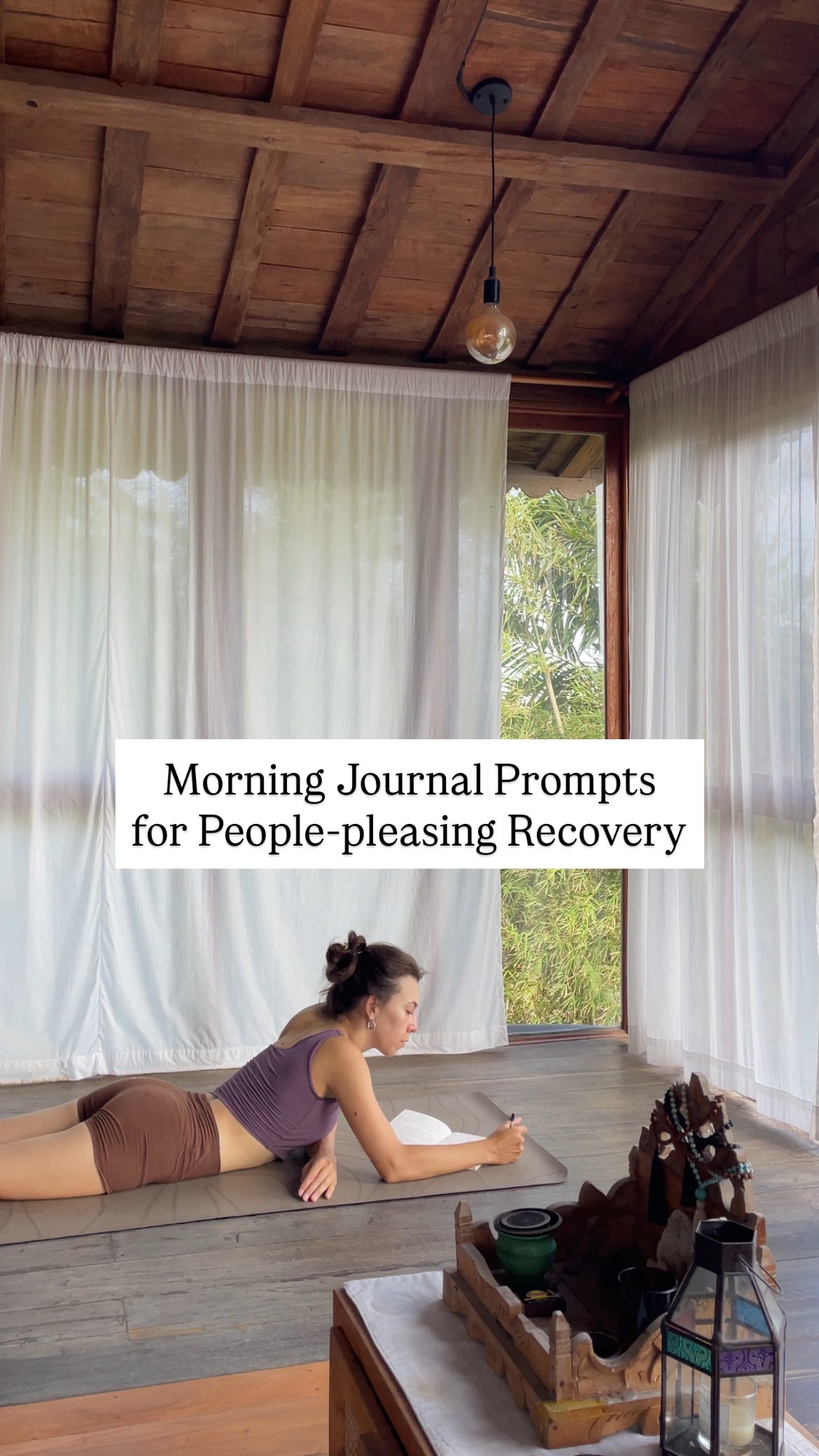 Morning! Before you start scribbling 🌅☕️
Here’s a gentle somatic check-in I recommend doing to come into presence.
Find a comfortable seated position and close down your eyes. Deepen and slow down your breath.
Start with some neck and shoulder rolls.
Raise your arms up, stretch them above you and let them slowly fall at your sides.
Take a couple of deep breaths and exhale with a sound.
Feel the support of the earth beneath you, rooting you.
When you’re ready open your eyes and come back to your space.
🧘🏻♀️
Each morning, after taking a moment to check in with yourself, ask:
• What am I noticing in my body right now?
• What feels tense, heavy, open, or at ease?
• What do I need before I move into the day?
Notice any emotions or sensations that are present, and let them be there without trying to fix, change, or rush past them.
📝
After taking a moment to check in with yourself, choose one or two prompts and free-write from a place of honesty.
• Before anyone else’s needs, moods, or expectations shape my day, how do I want to feel today?
• What do I need today to feel grounded, supported, and fully myself? without performing, over-giving, or proving anything?
• What am I available for today and what am I not available for? If needed, how can I communicate that clearly?
• If people-pleasing shows up today, how can I respond to myself with compassion instead of criticism?
• What is one boundary, truth, or preference I want to honour today, even if it feels uncomfortable?
• Where do I want my sense of power to come from today? Take a moment to imagine or feel that power moving through your whole body.
• What do I want to remind myself of when guilt, urgency, or someone else’s disappointment shows up today?
💜
Let this be a space to come back to yourself before the day begins.
You know where I am if you need any extra support. H x
#PeoplePleasingRecovery #PeoplePleasing #PeoplePleaserProblems #PeoplePleaserNoMore #SomaticCoach