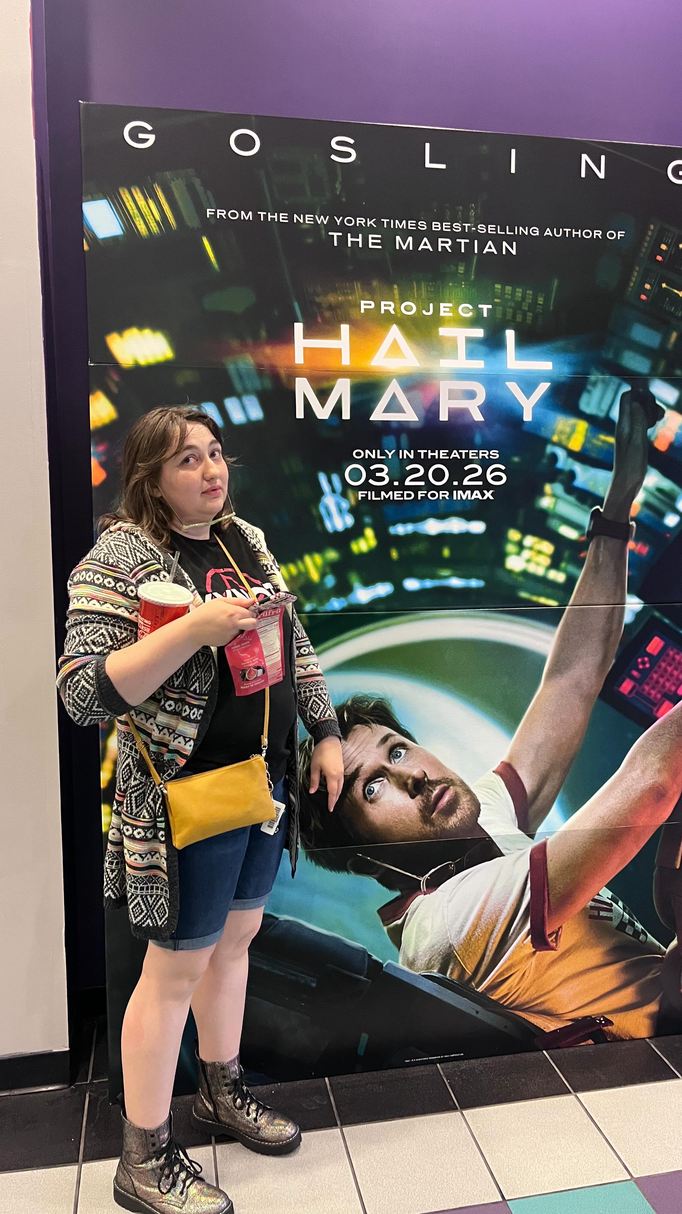 Thanks @timberziegler for taking the video.
This movie was a masterpiece. Might take top four movies for me.
The mystery, the writing, the intrigue, the characters, the soundtrack, the cinematography…I left the theater astounded.
Makes me wanna make a movie this good.
#writers #projecthailmary #movies #theaters #ryangosling