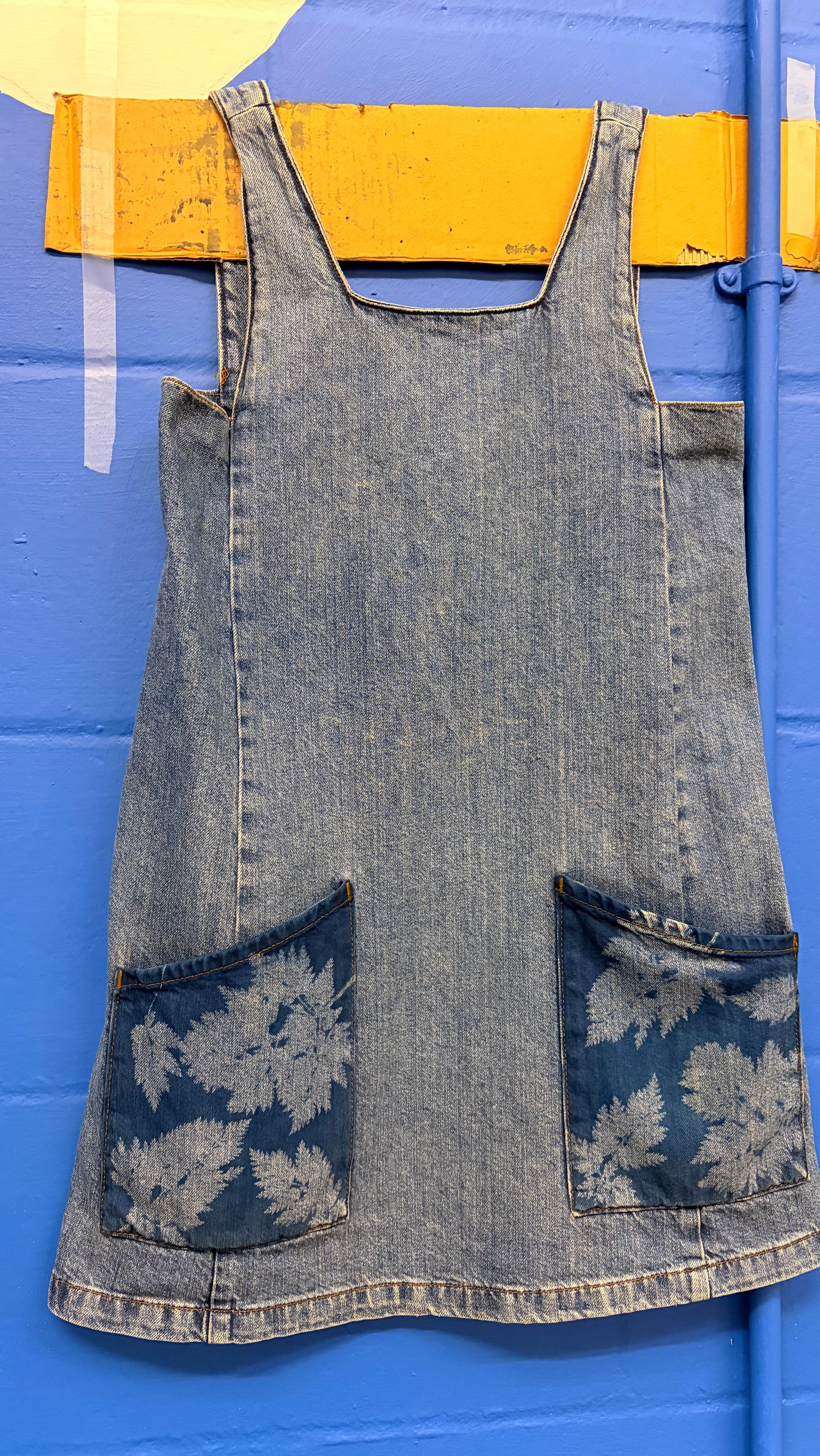 Made myself and my pal matching cyanotype dresses using a @vinted Topshop dress from 2010’s. We’ll be wearing these at @campbestival this summer during our cyanotype workshops 👀