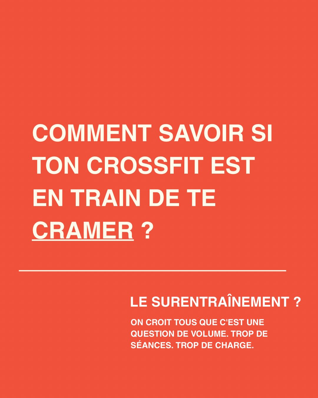 Fatigue chronique.
Performances qui stagnent malgré le volume.
Force qui plafonne.
Sommeil cassé.
Mental à plat ….
Et si toi tu t’es reconnu(e) dans certains signes
pose-toi cette question :
La programmation que tu suis est-elle vraiment construite pour toi ?
Pour ton corps. Ton âge. Ta récupération.
Ou tu continues à suivre un programme qui t’épuise
parce que tu ne sais pas qu’il en existe un autre ?
🔥 Commente si tu t’y reconnais.