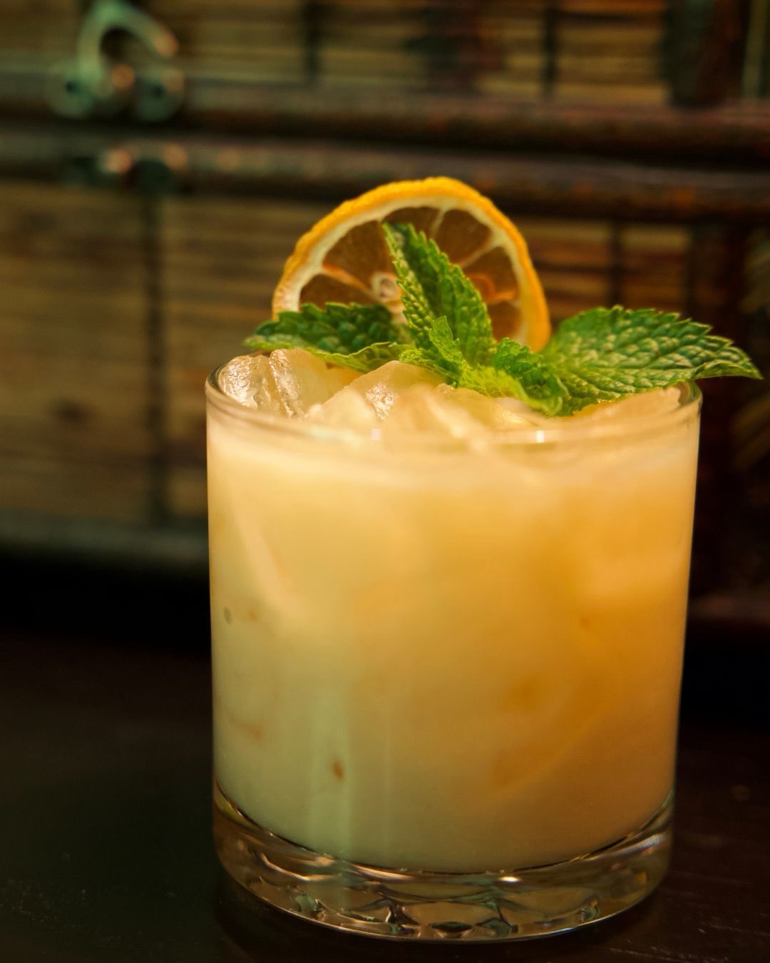 New Shifty Cocktail!✨
Get this tasty tiki drink while you can!
Shell shocked 🐚
Smith and Cross Navy Strength rum, Rebel rye, pistachio orgeat, lemon, angostura bitters
#downtownbozeman #drinklocal #craftcocktails #1864bozeman