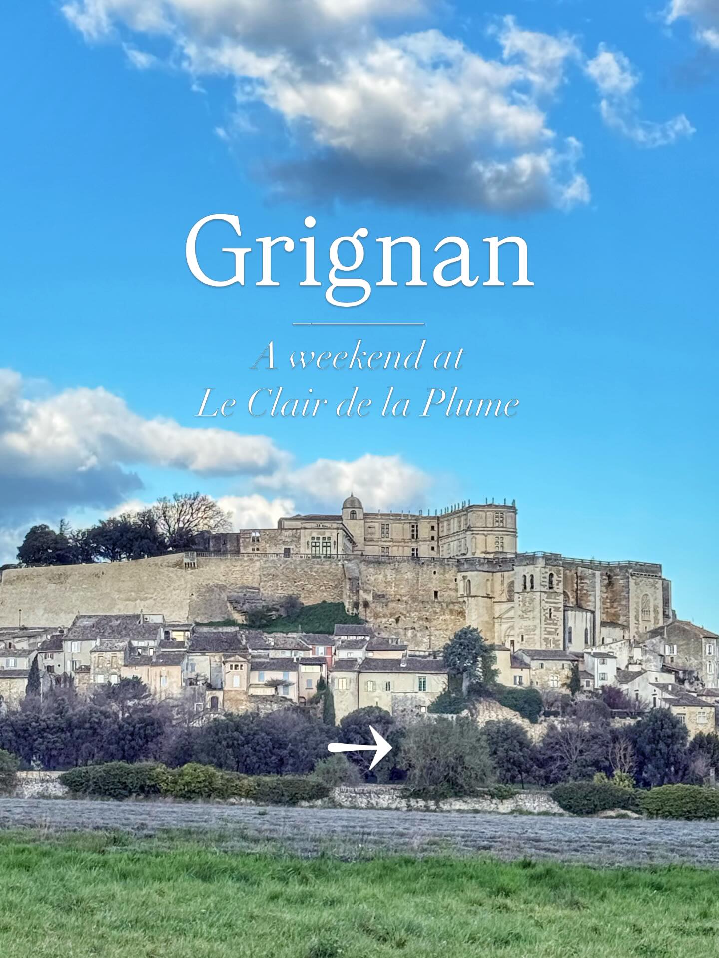 A weekend in Grignan ✨
We were invited to spend a beautiful weekend of discovery at Hôtel Le Clair de la Plume — and what a place to fall in love with.
From the first glimpse of Grignan’s majestic Chateau to the soft golden light over the village at sunset, every moment felt quietly magical.
Our stay began just steps from the Lavoir on Place du Mail, at the beautiful Le Clair de la Plume hotel, where the setting and Michelin-starred restaurant set the tone for something truly special. Long, lingering lunches, a glass (or two) of champagne, and that unmistakable feeling of being exactly where you’re meant to be.
Our suite was refined, calm, and perfectly in tune with the rhythm of the village.
Then came the Château de Grignan… rising above it all, full of history and elegance. Wandering through its grand façade, the gallery, and the Collégiale nearby, we felt transported to another time. And a private tour? The kind of experience you never forget.
As the sun dipped behind the hills, Grignan revealed its final secret — that soft Provençal glow that makes everything feel timeless.
This is the South of France at its most poetic 🤍
Thank you to the staff at @leclairdelaplume for treating us so well (merci merci!) and for Emma (@ep_evenements_et_influence / @dk_consultingrp) for this kind invitation to discover a part of Provence less than two hours from us at Le Farmhouse.
#grignan #dromeprovencale #southoffrance #provencestyle #michelinstar