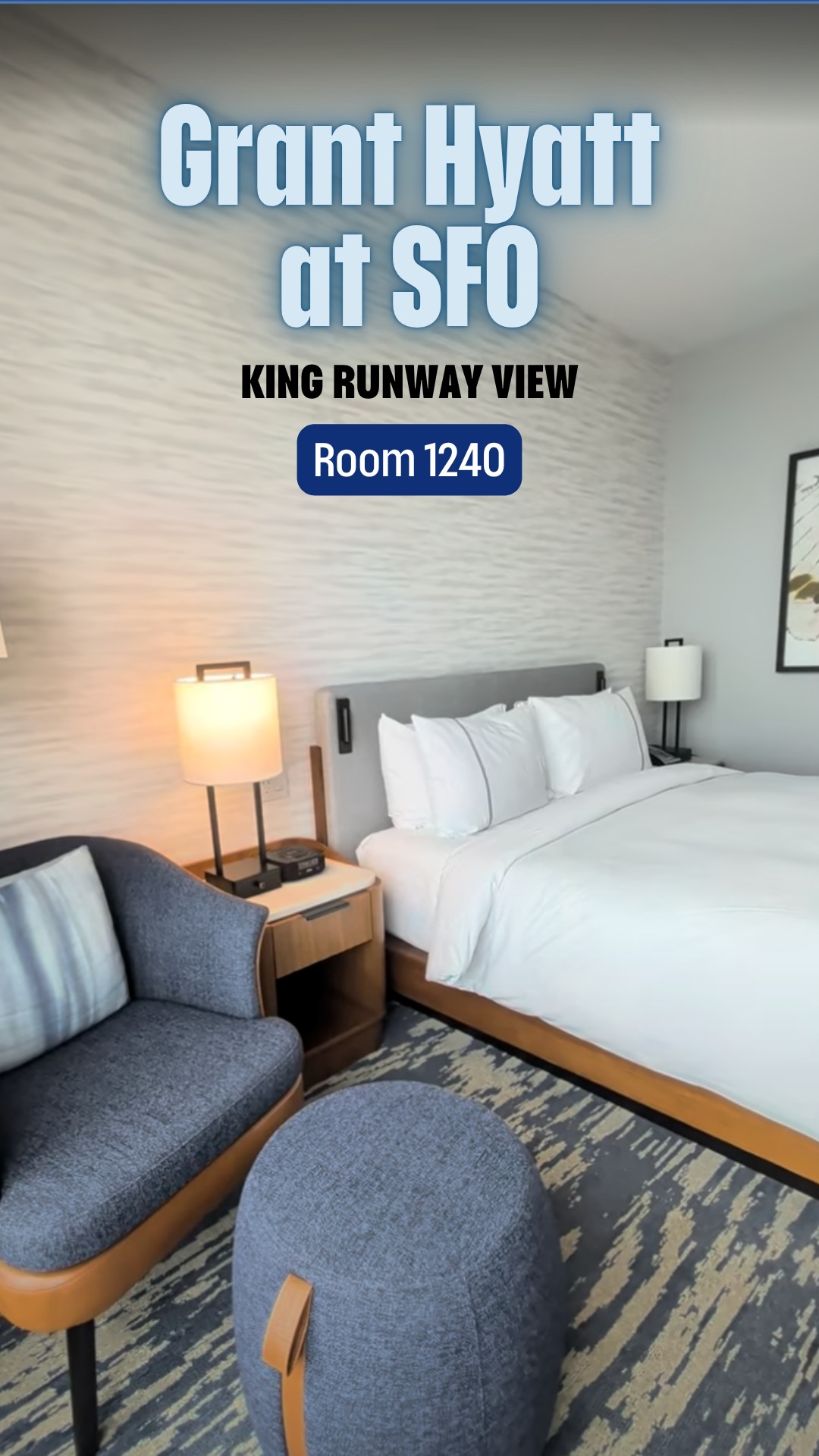 We stayed in a King Runway View Room at Grand Hyatt at SFO and this one is a dream if you love planes. ✈️
The view overlooks the international terminal gates, so you can watch widebody aircraft come and go all day. Add in thoughtful amenities and one of the most comfortable hotel beds we have had in a while, and it is hard to beat for an airport stay.
Direct access to the terminal and AirTrain makes it incredibly convenient, but honestly, I could have stayed in the room just watching planes.