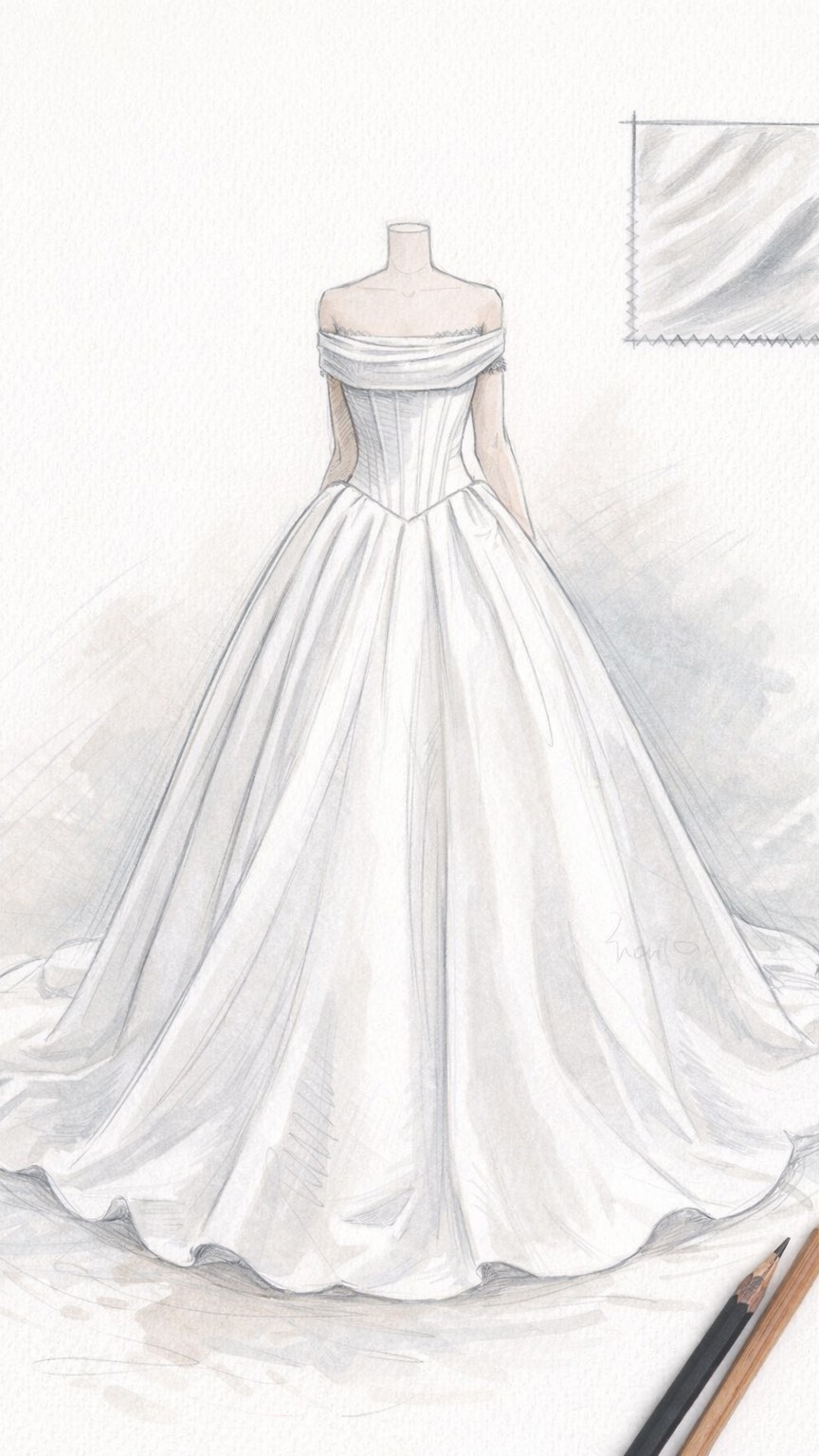 🤍🤍
From the first sketch to the final stitch—watching a vision come to life is pure magic 🤍✨
It’s more than a gown—it’s a story, a journey, a dream brought to life.
#BespokeBridal #WeddingDressJourney #FromSketchToReality #CustomMade #BridalDesign MadeWithLove