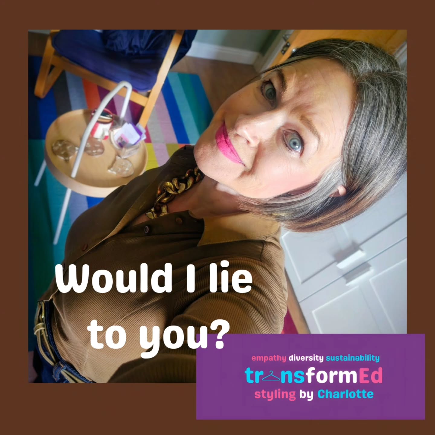 Would I lie to you?ย
Yes, but only on 1st April! Yesterday, I did two trick posts so I'm here to explain why each would never be true.
1) I posted on my Stories that I was now collaborating with Shein. There is no way and no money that would induce me to promote Shein. They're the very epitomy of a fast-fashion brand flouting ethical and environmental values. If you want to learn about sustainable (and affordable) alternatives to fast fashion, take a look at my blog on my website (transformedstyling.com) or sign up for free weekly content in my magazine via the link in my bio.ย
2) In a Facebook group, I posted that I had been rerated* as a Winter, had missed wearing black and would from now on be wearing black. For many (but not all) of us, black isn't flattering enhancing any aspect of our face that we feel self-conscious or lacking in confidence about. Even if black was in my seasonal palette, there are so many more mood-boosting colours I could wear. And if, like today, I fancy an outfit of neutral colours, brown and navy for me will do the job.ย
* Why you might want a colour analysis rerate:
- it was a long time ago and you've forgotten the detail
- you suspect you may have been analysed as the wrong season
- through ageing or going grey, you've lost confidence about which colours suit you
- you've suffered illnessย or undergone treatment such as chemotherapy which has affected your complexion, hair colour etc
- first time round it was a confidence-boosting and enjoyable and you want to do it again on your own or to share with a friend of family member
ย #personalstylistscarborough #mybestcolours #colouranalysishull #stylemagazine #sustainablestyle