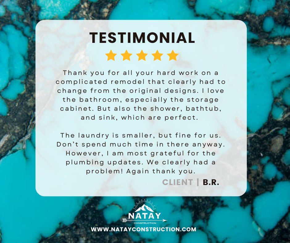Flexibility that delivers results.
Complex remodels rarely go exactly as planned. That's where Natay's expertise shines. When designs need to adapt, we problem-solve and deliver spaces that exceed expectations. From bathroom fixtures to plumbing solutions, we handle the unexpected with professionalism and care—turning challenges into beautiful, functional results.
That's the Natay difference.
#ParkCityRemodel #RedLedges #WasatchCounty