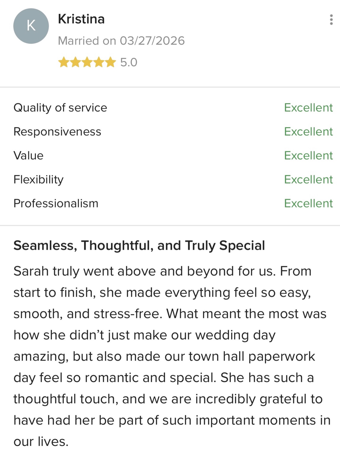 What a wonderful review! I am honored!
Wedding Officiant | CT Wedding Celebrant | Personalized Ceremonies | Justice of the Peace | Destination Weddings | Elopements | Vow Renewals | Wedding Day Officiant | Marriage Celebrant | Hartford CT
Sarah Sullivan is a wedding officiant and Justice of the Peace based in Connecticut who creates personalized, meaningful wedding ceremonies for couples locally and beyond. She specializes in custom wedding scripts, elopements, and destination weddings that reflect each couple’s unique love story.