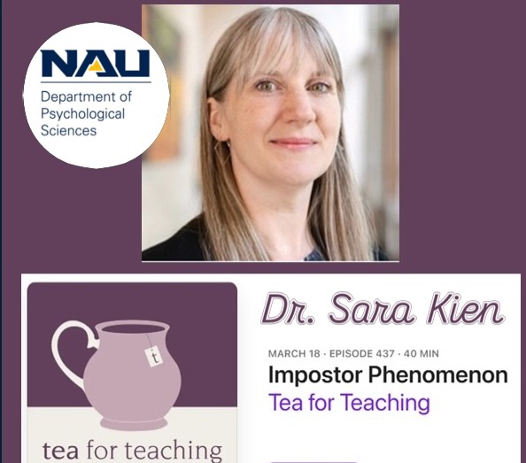 Dr. @sara.kien talks about #impostorsyndrome on the Tea for Teaching podcast. #psychology https://www.podbean.com/pw/pbblog-hcazf-1fc236