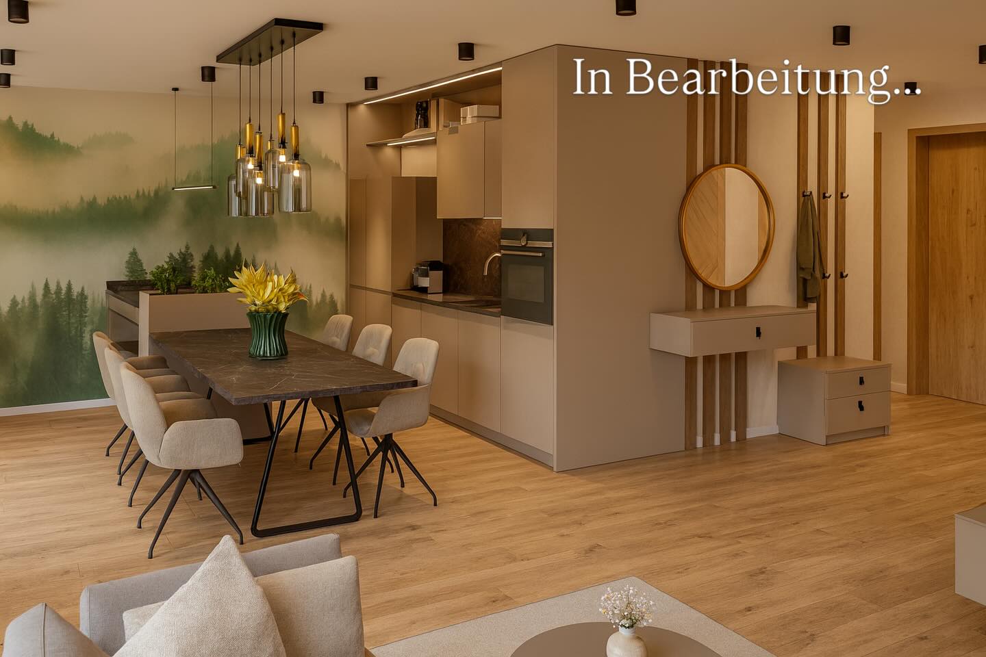 Endlich ein neues Rendering unserer Ferienwohnung, die Ende Juni fertig wird… Hier kann man seinen Kochkünsten voll und ganz nachgehen 😉 wie gefällt es euch??
#neubau #ferienwohnung #urlaub #küche #samerberg