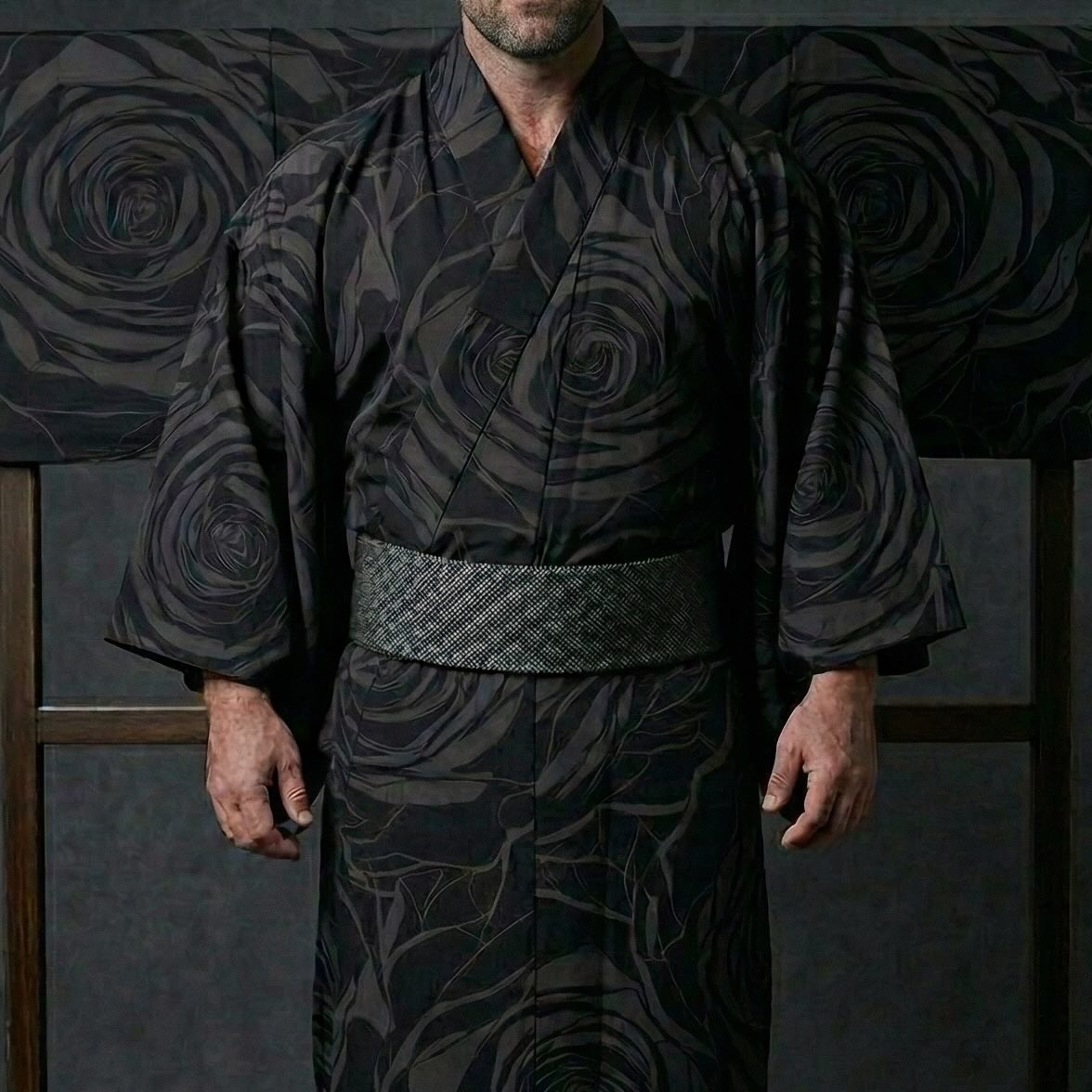 Black rose (from Men’s Kimono Life’s archives)
黒薔薇(アーカイブ柄)
半衿、即納品あります。
In-stock haneri is available.
#kimono #着物