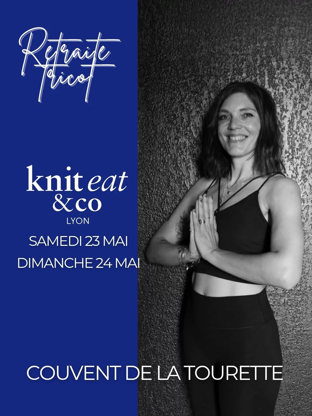 🧶🧘 ❤️ RETRAITE TRICOT & SÉRÉNITÉ ❤️🧘 🧶
Aurélie @aurelielapoule a commencé à partager son amour du tricot via sa marque Une Poule à Petits Pas en 2007, avant de proposer ses propres patrons de tricot à partir de 2014, avec toujours en tête de créer des modèles basiques, simples, avec le petit twist perso et des finitions soignées.
Le yoga est venu rejoindre le tricot dans son quotidien en 2018, d’abord à titre personnel, puis, en donnant des cours de yoga vinyasa et de yin depuis l’année dernière.
Ses compétences de kinésithérapeute lui permettent de proposer des flows créatifs dans le respect de la physiologie et des postures.
Au cours de ce weekend de retraite au Couvent de la Tourette, @aurelielapoule_tete_en_bas proposera un cours sur un format yang yin. On viendra d’abord respirer, réveiller le corps, activer la circulation, la mobilité, au moyen de mouvements fluides et enchaînés, avant de calmer, relâcher le corps et le mental au moyen de postures douces, plus longues, et d’étirements. Tout pour permettre un moment de reconnexion à soi.
#kniteat #retraitetricot #lecorbusier