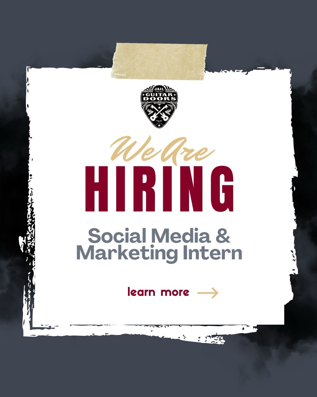 Weâre hiring a Social Media & Marketing Intern! đ
Jail Guitar Doors is a Los Angelesâbased nonprofit that provides music and arts programs for people impacted by incarceration. This internshipâsupported by @lacountyarts offers hands-on experience contributing to our work at JGD and @thecapocenter, our community space offering daily programming, apprenticeships in film and audio engineering, reentry housing, mental health services, and mentorship for youth impacted by the justice system.
The right candidate will:âš
âïž Be currently enrolled in college or university (this is a MUSTâŒïž)âš
âïž Be available 15 hours/week, with a mix of in-office and remote work JuneâDecemberâš
âïž Be open to learning new tools, from editing apps to scheduling platforms and content creationâš
âïž Have strong writing skillsâcaptions, newsletters, and short storytellingâš
âïž Be able to comfortably commute between our JGD HQ and The C.A.P.O. Center, our youth center on 3rd and Fairfax (roughly one mile apart)
âïž Bonus: experience with photo/video or creating short-form contentâš
If you have a love of coffee and a passion for social justice work youâre at the right place!
đ© Send your resume + cover letter to whitney@jailguitardoors.org
.
.
#socialjustice #socialjusticework #nonprofitinternship #losangelesnonprofit