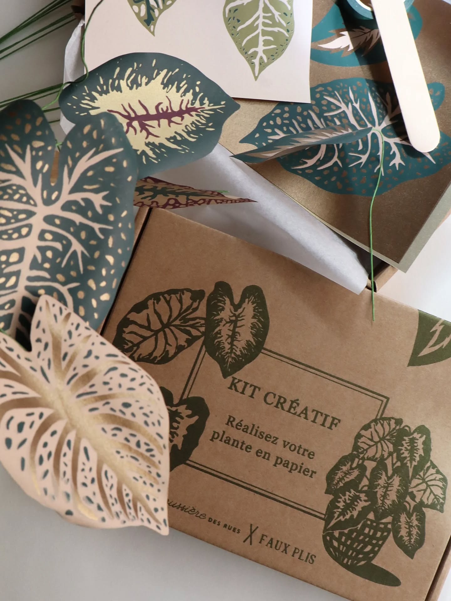 Collab Faux plis x Poussière des Rues
Avec Laura Ame fondatrice de la marque Faux plis @faux_plis nous avons conjugué nos savoir-faire en sérigraphie et en paper art, ainsi que notre passion commune pour le monde végétal. Nous vous proposons donc un kit diy pour réaliser votre plante en papier avec des feuilles sur papier metalise, dessinées et sérigraphiées à l'atelier.
On espère que cela vous plaira ♡
Céline et Laura.
.
.
.
#diy #plant #kit #poussiereredesrues