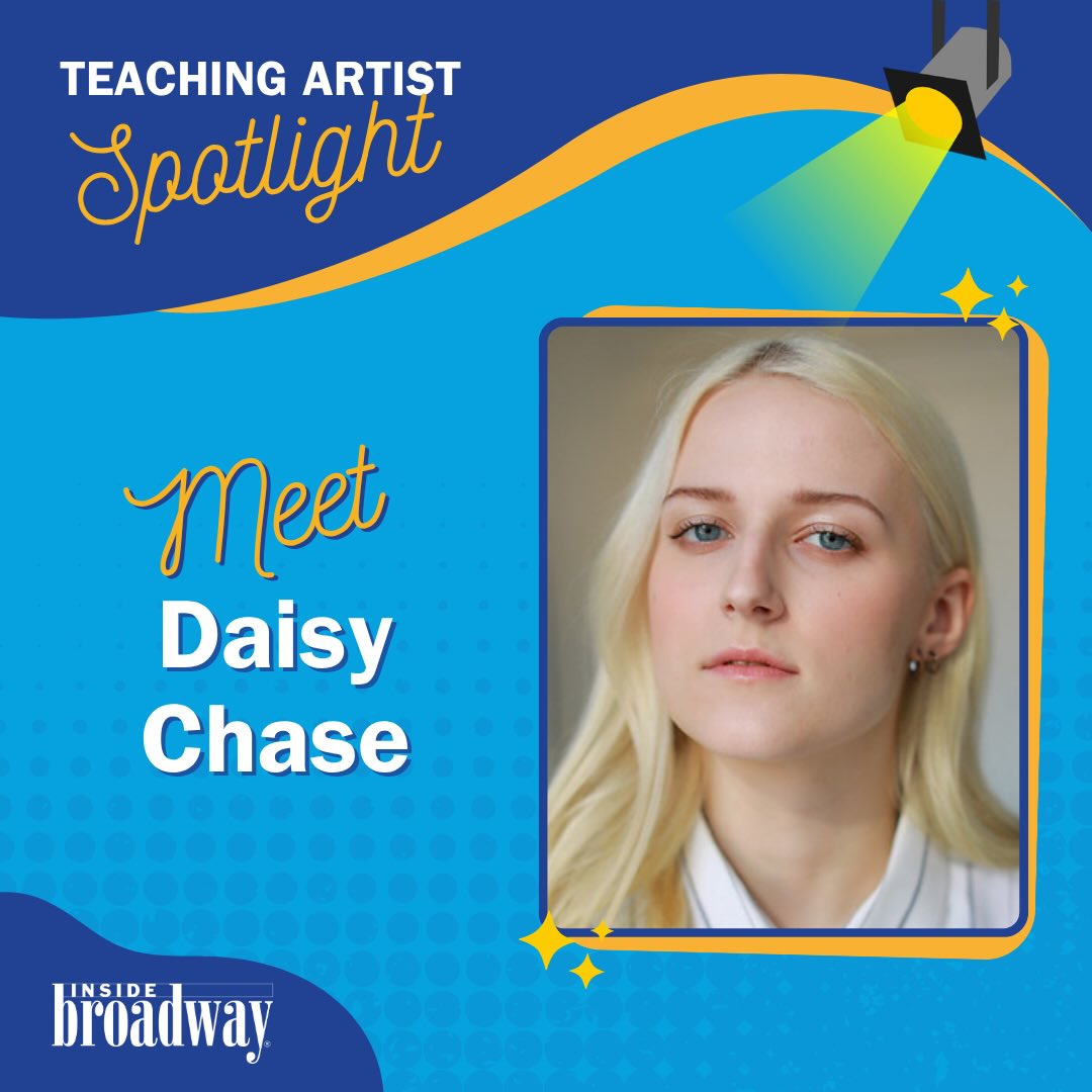 Meet Inside Broadway Teaching Artist Daisy Chase! ✨
Daisy Chase (they/them/theirs) is an NYC-based actor, director, singer, model, teaching artist, and editor. They‘ve been involved in the arts since a young child and have been performing professionally since the age of 16. They’ve amassed over 30 stage and screen credits, including the East Coast regional premiere of The Tall Girls (Lurlene Lonestead), A Chorus Line (Cassie), and Legally Blonde (Elle Woods), to name a few. They are also an openly autistic performer and teacher, and are very passionate about accessibility and making art both teachable and enjoyable to students and performers of all neurotypes, disabilities, and identities.