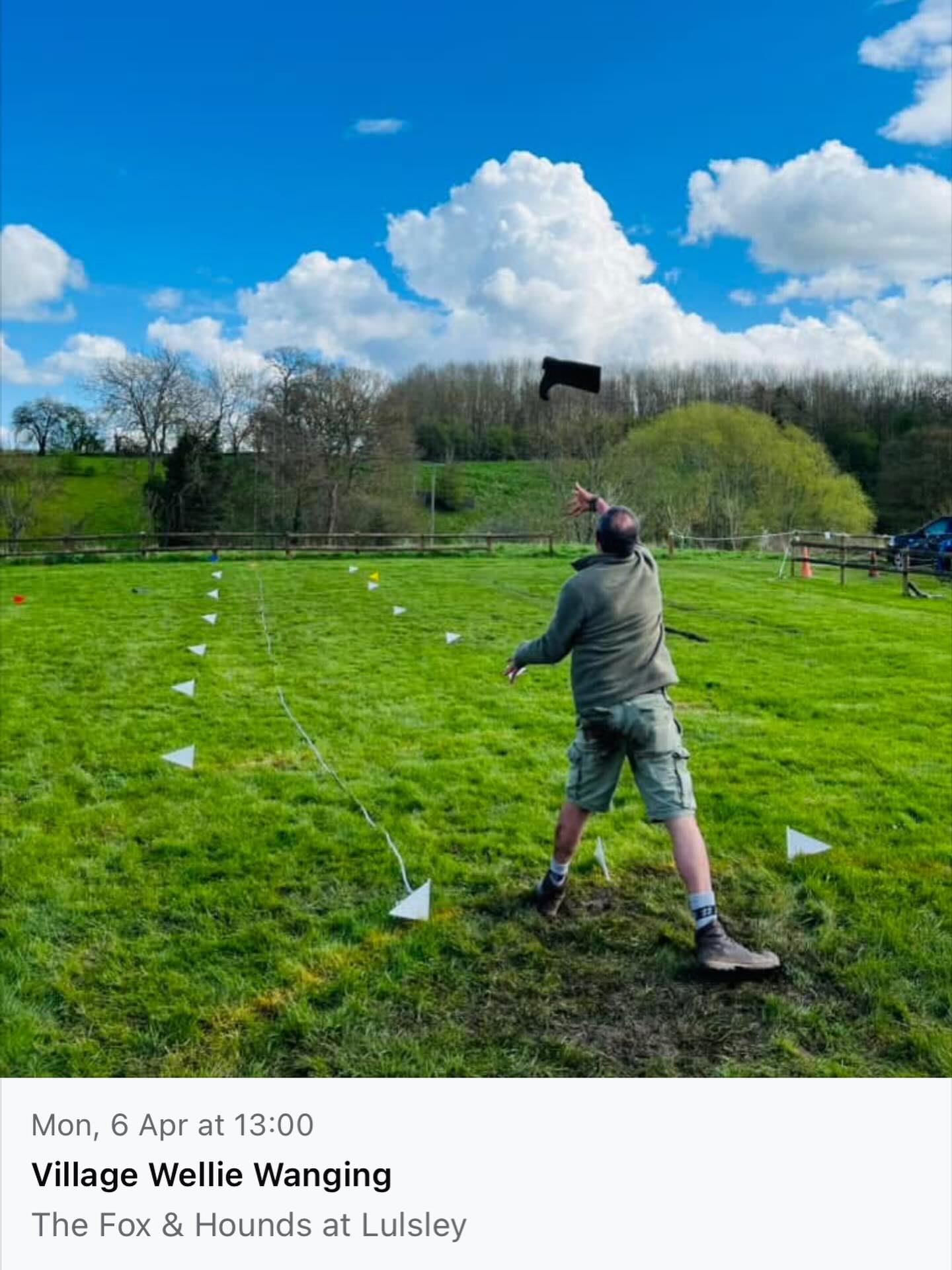 *THIS EASTER AT THE FOX & HOUNDS*
➡️ Village WELLIE WANGING returns Bank Holiday Monday from 1pm! We will have 3 categories: Under 12s, Women & Men
Will YOU be our 2026 Wellie Wanging King, Queen or Prince/Princess?
You’re welcome to just come along on the day. Wellies will be provided to keep it consistent. All winners will be immortalised on our Wellie Wanging Honours Board. Baguettes available from the Bar.
➡️ PROPER PIE NIGHT returns Thursday 2nd April. A selection of our delicious HOMEMADE Proper Pies 🥧 will be available from 5:30pm-8:00pm.
➡️ Easter Sunday Lunch Service this week features Knightwick Roast Beef, Roast Chicken & Nut Roast. Served from 12-3pm. Booking advised. Our Annual Easter Darts Championship returns from 6pm.
➡️On the Real-Ale front, Wye Valley HPA, Theakston Best, London Pride, Ledbury Rock the Hops and Vocation Heart & Soul IPA are all set to feature 🍺
➡️OPENING HOURS
Tuesday-Friday: 4-11pm
Saturday: Noon-11pm
Sunday: Noon-9pm
Bank Holiday Monday: Noon-6pm
https://www.foxandhoundslulsley.com
WR6 5QT
@followers
#worcestershire #malvernhills #malvern #worcester