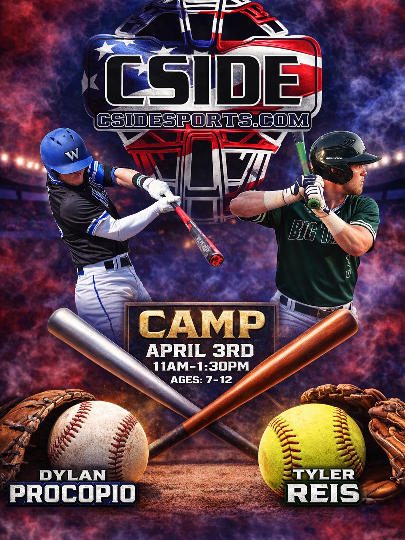 Upcoming camp ⚾️🥎
@dprocopio23 @tylerreis11
#baseball #softball #cside
