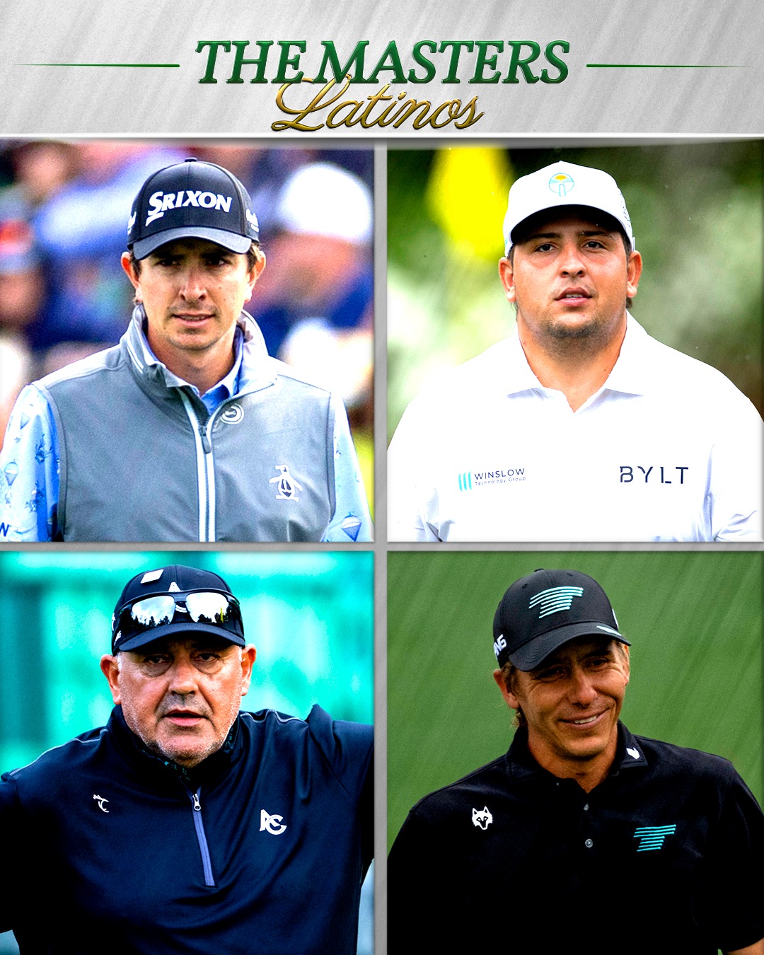Latinoamérica dice presente en Augusta National 🌎⛳
Ángel Cabrera 🇦🇷
Nicolás Echavarría 🇨🇴
Carlos Ortiz 🇲🇽
Mateo Pulcini 🇦🇷
Listos para la 90ª edición del Masters. 🔥
#themasters