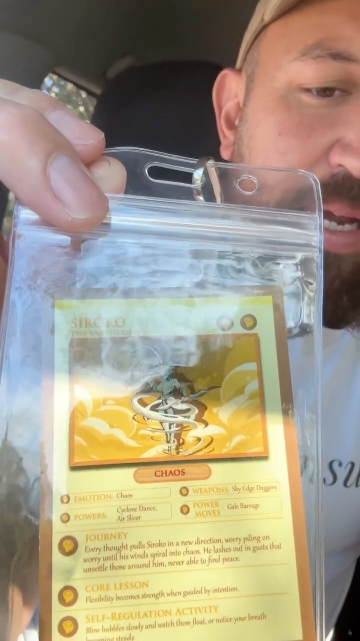 We put together a little gift pack!
When you grab a comic book + comic cards from our shop, you’ll receive a waterproof sleeve to keep your cards protected and a reflective lanyard.
The cards are designed so kids can use them however works best for them — as flashcards, to help identify their emotions, or just to communicate how they’re feeling without needing to say a word.
Sometimes you just need something to hold up and let it speak for you.
Head to our website to grab yours.