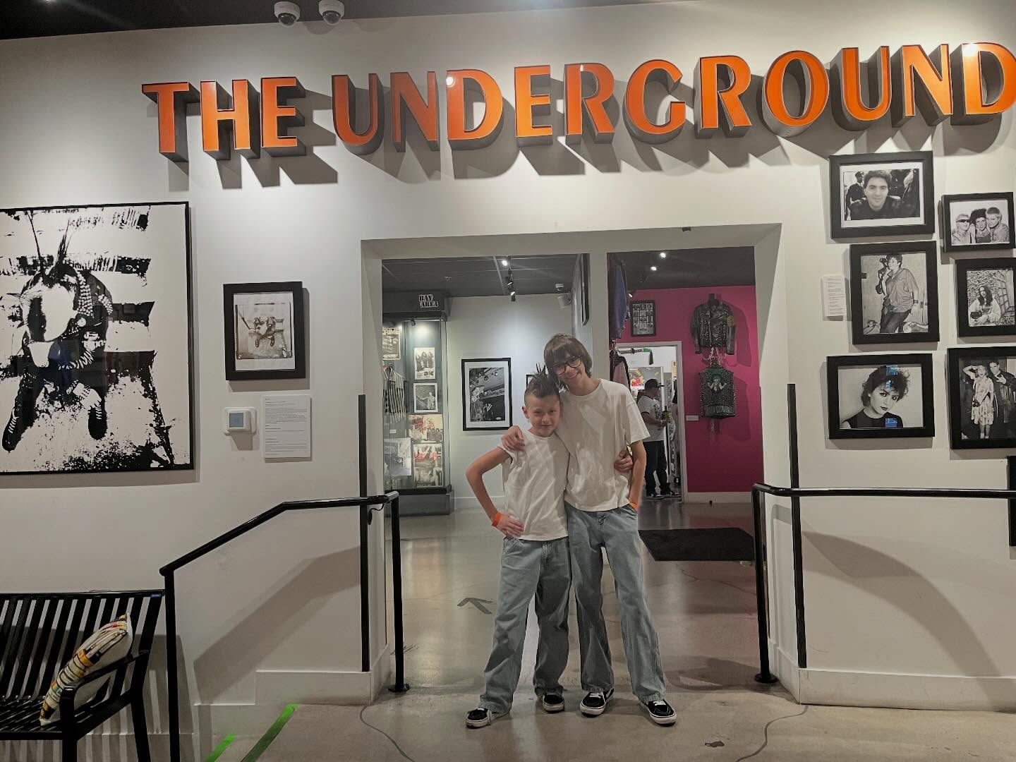 @the_whops are here at the @thepunkrockmuseum !