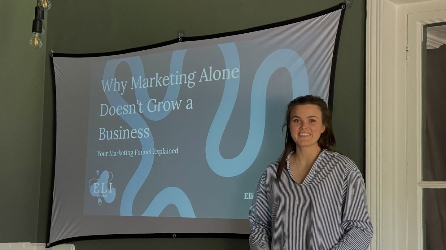 A great morning earlier this week speaking at the North Norfolk Networking Coffee Morning at @blakeney_house_norfolk , where our founder Ellie shared how we approach marketing at ELI Digital.
She broke down the psychology behind marketing and how people actually move from awareness to making a decision.
Because marketing isn’t just about what you post… it’s about how people think, feel, and buy.
We covered:
⏺️ Why trust takes time (and why overly salesy content can push people away)
⏺️ Why not all content is created to convert, and how to align it to where your audience is
⏺️ How small, consistent actions can have a big impact over time
It was great to see so many local businesses in the room, all wanting to use their marketing more effectively and with confidence.
Thank you to everyone who came along, and to Dean and the team at Blakeney House for hosting a brilliant morning in such a beautiful setting 😁