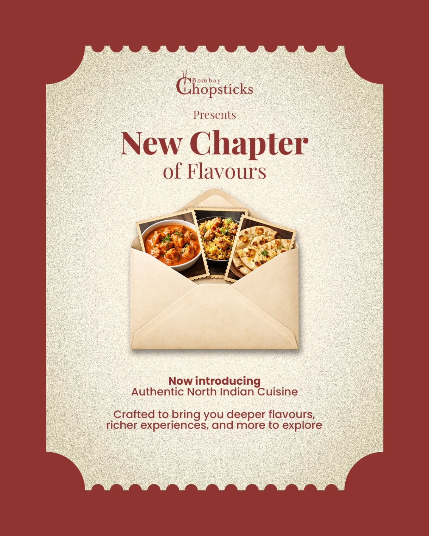 A new chapter begins.
Bombay Chopsticks is now live with an all-new menu — introducing Authentic North Indian Cuisine alongside your signature Hakka favourites.
More flavour. More variety. More reasons to come back.
Now available across all platforms.
Join us and experience what’s new.
.
Bombay Chopsticks Mississauga, new menu launch Mississauga, North Indian cuisine Mississauga, Hakka Chinese Canada, best Indian food GTA
.
#BombayChopsticks #MississaugaEats #NewMenuLaunch #GTAFoodScene #indiancuisine