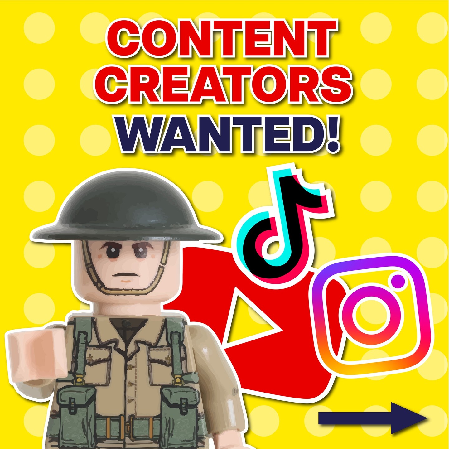 💸 Want to get paid to showcase our minifigures? 💸
We’re on the lookout for content creators with an audience of 10K+ to join our affiliate programme. If that’s you, apply via the Content Creator Programme form on our website (link in bio). We’ll be selecting creators who best align with our brand.
Got 1K+ followers? You can still apply to receive free products in exchange for content - just note this doesn’t include affiliate eligibility.
Apply now!
-
#unitedbricks #minifigure #lego #minifigures #legolife #legohistory #historical #historicalminiatures #contentcreators #contentcreatorprogramme #affiliateprogramme #applynow
