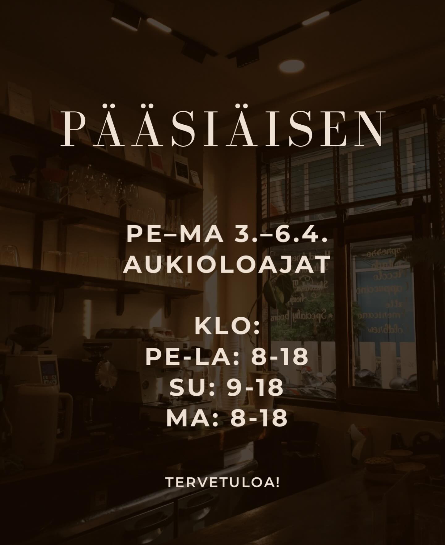 Lentävä Kalakukko Cafe palvelee teitä normaalisti koko pääsiäisen ajan 💛