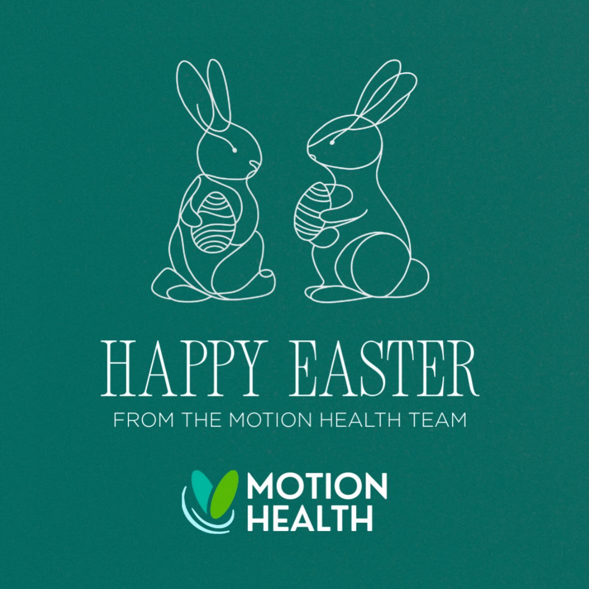 Happy Easter 🐰🌷
A little hop, a little movement and a lot of feeling healthy and happy while you search for those chocolate eggs. 🥕 🐇
#hoppyeaster #motionhealth