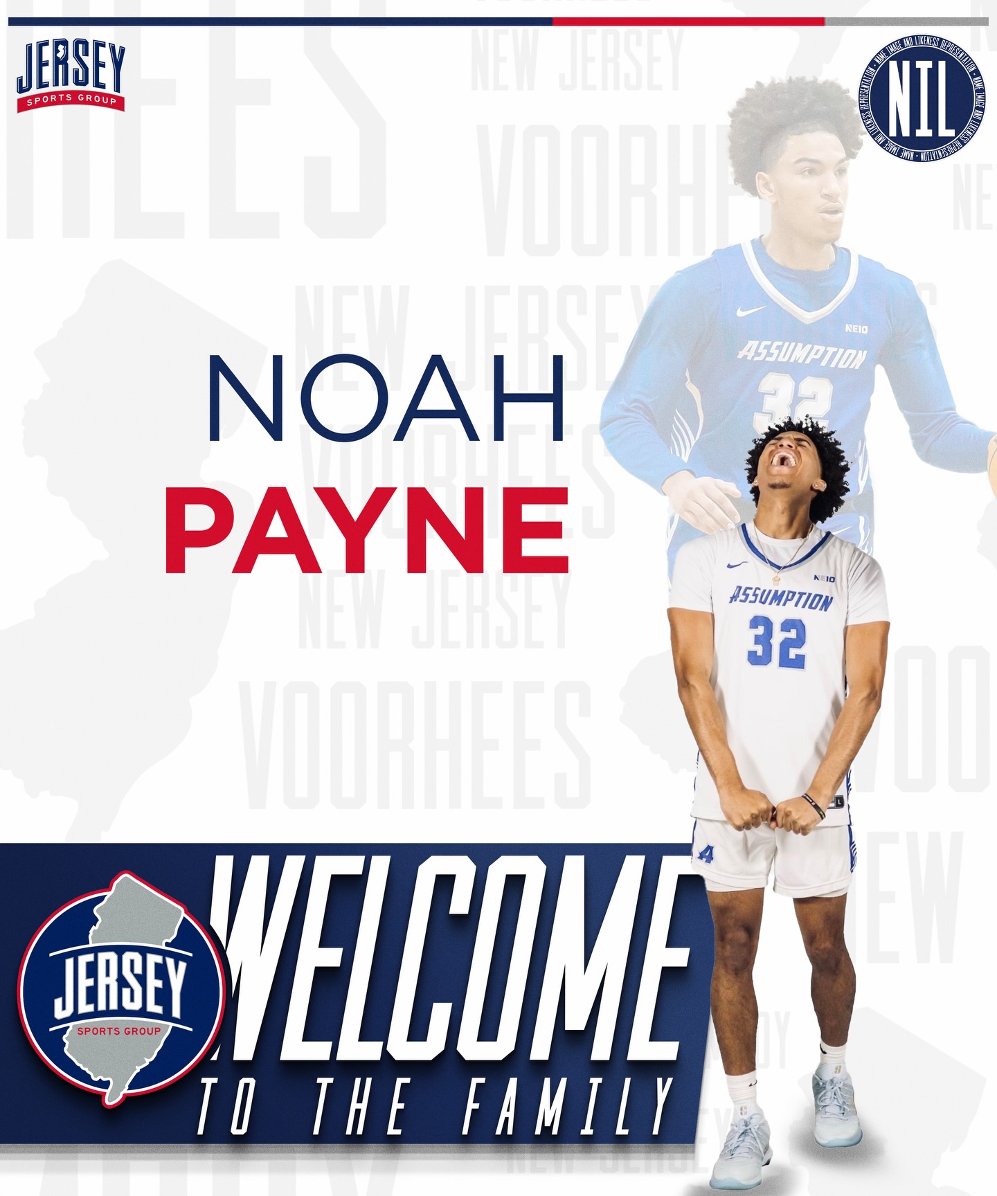 Please join us in welcoming Noah Payne to Jersey Sports Group for exclusive NIL representation.
We’re excited to partner with Noah as he continues to build his platform and maximize opportunities on and off the court.
Welcome to the family, Noah. The work starts now!
#NoahPayne #NIL #JerseySportsGroup #AthleteMarketing #NILRepresentation