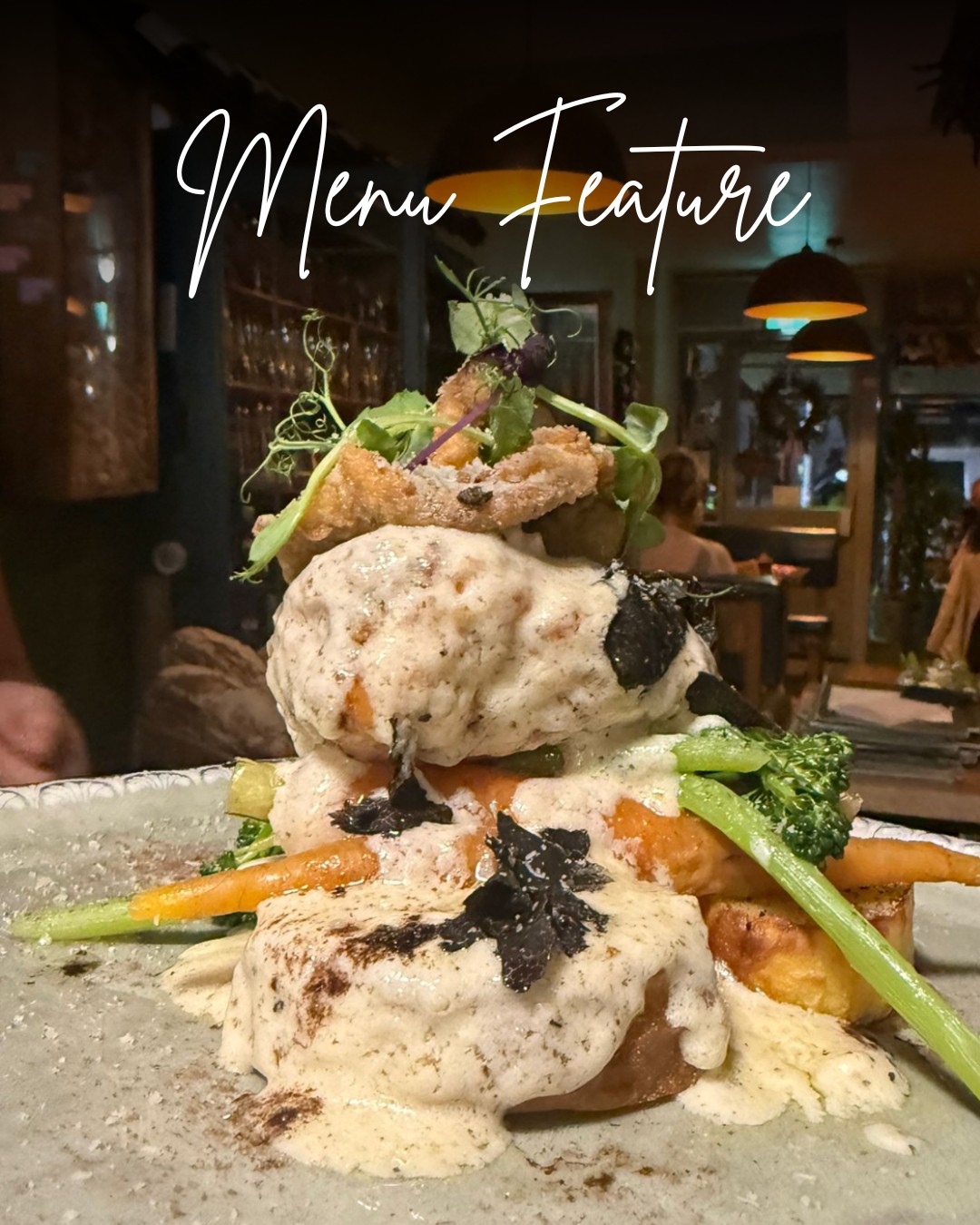 POLLO UMBRO AL TARTUFO NERO (GF)
Umbrian-style chicken with black truffle
Pan-roasted chicken breast, perfectly tender and full of flavour, finished in a rich Umbrian-style truffle sauce made with Italian black truffle, white wine and fresh cream 🤍
It’s indulgent, comforting, and elevated with that unmistakable depth of truffle - topped with lightly toasted hazelnut slivers for the Chef’s signature finish.
Served with roast potatoes, tender broccoli spears and topped baby carrots - every element carefully crafted, every bite unforgettable.
🍷 Perfectly paired with:
Pipoli Aglianico del Vulture DOC - a bold, elegant Italian red that complements the richness beautifully.
📍 Castle Road, Bedford
📞 07768 431715
📧 info@marciositalianrestaurant.co.uk
🍷🍝 Slow evenings, full hearts, unforgettable flavours. We can’t wait to welcome you at our Bedford restaurant! ❤️🇮🇹