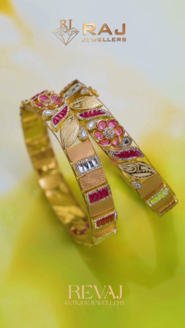 Revaj choker and bangle set - where echoes of heritage come alive in every intricate detail. A timeless pairing that blends tradition with refined elegance. Crafted to adorn with grace and leave a lasting impression.
( Reet, Reet Jewellery, CZ, CZ jewellery, Reti, Reti Jewellery, Mounting Jewellery, Revaj, Revaj Jewellery, Antique Jewellery, Mount, Bangles, pendant design, statement piece, Reet, Reet kadas, statement piece, gold jewellery, luxury fashion, modern elegance, sparkle goals, trending jewellery, luxury shine, CZ necklace, statement jewellery, elegant designs, sparkling jewels, modern classics, festive jewellery, timeless beauty, luxury sparkle, CZ jewellery, gold jewellery, statement pieces, elegant jewellery, festive sparkle, modern classics, timeless beauty, luxury jewels, bridal, bridal jewellery, bridal cz jewellery, jewellery manufacturers, raj jewellers, raj jewellers mumbai )