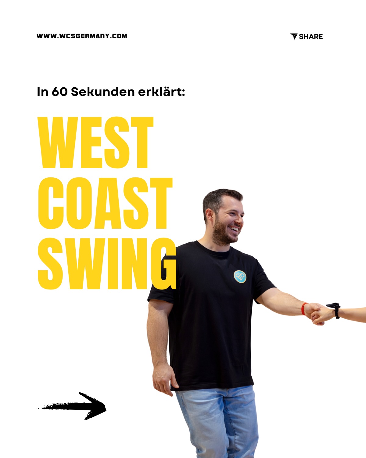 West Coast Swing (kurz: WCS) ist der vielseitige Tanz, den du zu unterschiedlichster Musik tanzen kannst – egal ob dein Herz für Pop, Blues oder groovigen Beats schlägt. Das Beste? Du brauchst keinen festen Tanzpartner und auch keine langjährige Tanzerfahrung. Das Einzige, was zählt, ist deine Neugierde und Lust auf etwas Neues!
Neugierig auf mehr? Den ausführlichen Einstiegs-Guide für West Coast Swing findest du auf wcsgermany.com - perfekt für alle Anfänger:innen und Neugierigen, die tiefer eintauchen wollen. 👉 Link in Bio!
💛 Tipp: Speichere dir diesen Post, damit du jederzeit nachschauen kannst, wenn dich jemand fragt: “Was ist eigentlich West Coast Swing?” Oder sende ihn direkt an deine Freunde, die Lust auf einen neuen Tanz haben!
#WestCoastSwing #WCS #WCSGermany #Tanzen #Paartanz
