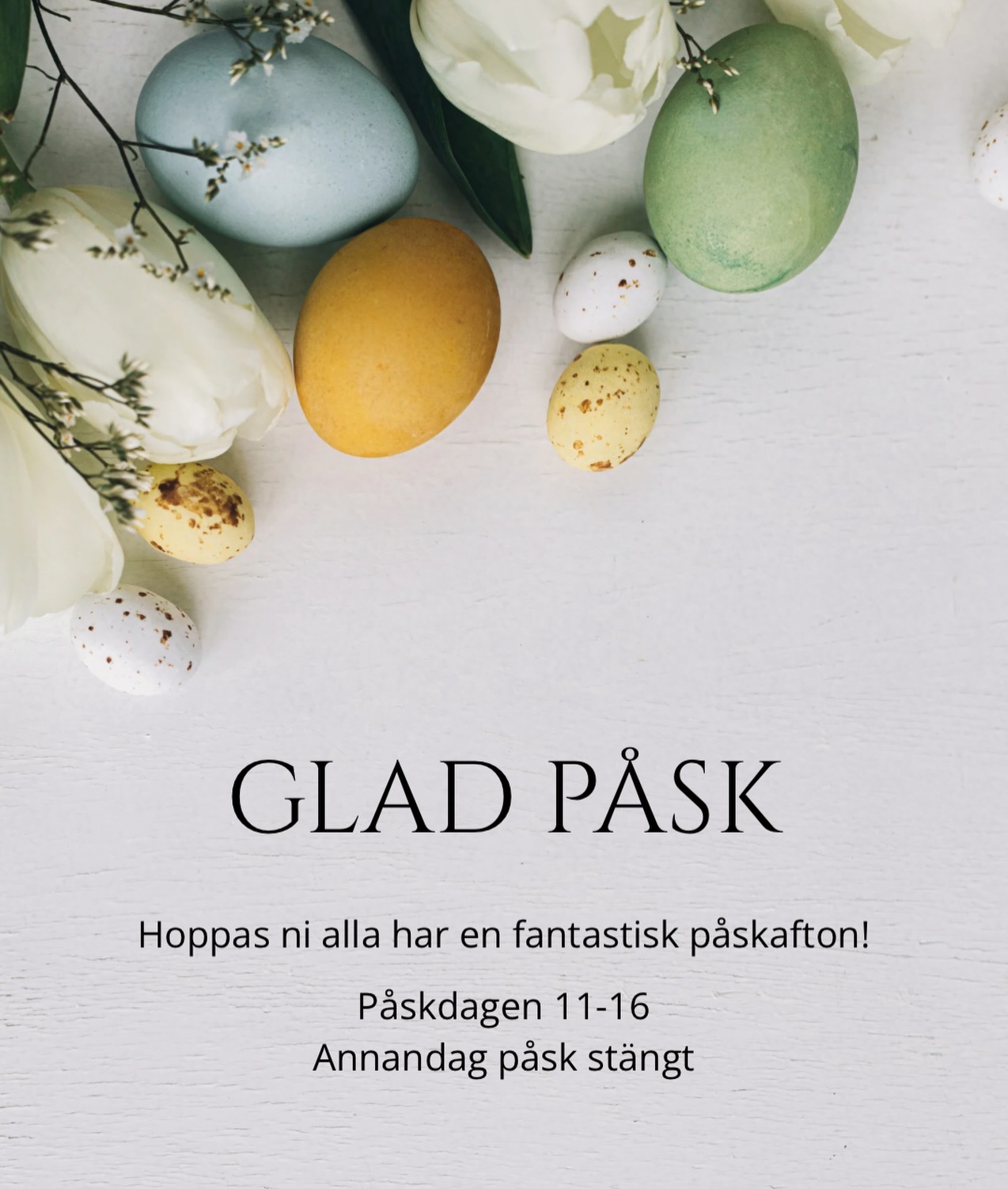 Glad påsk alla fantastiska kunder 🐣🐥💛