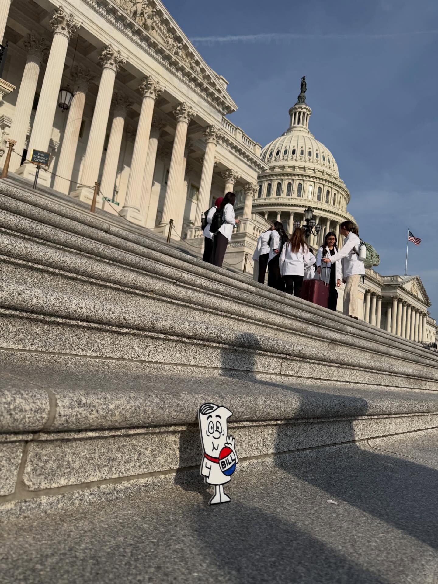 Our 7th graders brought Bill with them to Washington DC so he could sit here on Capitol Hill…
#thebridgesacademy #thebridgesacademytakesdc #bridgesadventures #schoolhouserock #imjustabill