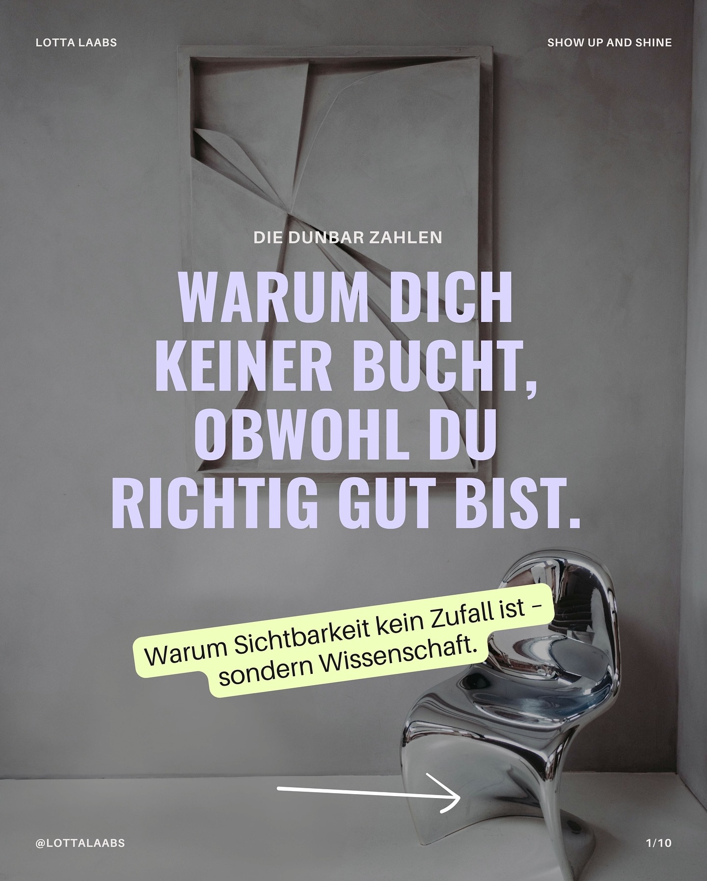 Du kannst richtig gut sein in dem, was du tust – und trotzdem nicht gebucht werden.
Nicht, weil du nicht gut genug bist.
Sondern weil Menschen in dieser lauten Welt nicht automatisch erkennen, was in dir steckt.
Unser Gehirn speichert nur eine begrenzte Zahl an Menschen wirklich ab.
Der Rest rauscht vorbei. 😌
Genau deshalb reicht Kompetenz allein oft nicht.Menschen buchen nicht einfach die Beste. Sie buchen, was sie verstehen.
Was sie wiedererkennen.
Wobei sie spüren: ja, das passt.
Ich glaube, das ist einer der größten Denkfehler im Business: zu glauben, gute Arbeit würde automatisch gesehen werden.
Tut sie oft nicht.
Was hilft, ist nicht noch mehr zu senden.
Sondern klarer zu werden.
Erinnerbarer.
Greifbarer.
Vertrauenswürdiger.
Sichtbarkeit ist für mich deshalb kein Ego-Thema. Sondern Verantwortung.
Für die eigene Arbeit.
Und für die Menschen, denen man helfen könnte, wenn sie einen wirklich einordnen könnten.
Vielleicht ist die wichtigere Frage also nicht:
Bin ich gut genug?
Sondern:
Bleibt schon hängen, wofür ich eigentlich stehe?
Shine your light & go after amazing!
Deine Lotta
💫
#sichtbarkeit #personalbranding #positionierung #businessmentor #markenaufbau #sichtbarkeit #businesamentor