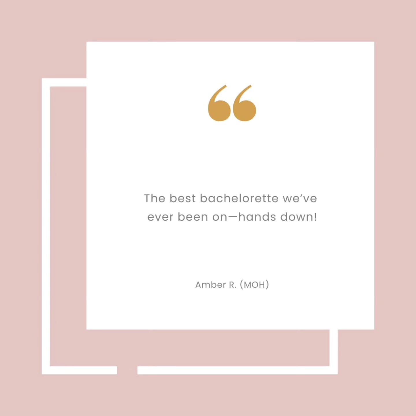 POV: You just attended the best bachelorette ever! But don’t take our word for it… our brides and their girls say it best 💫
This is what happens when every detail is thoughtfully curated. Every moment feels special, and all you have to do is show up and enjoy 💕
Ready to plan a weekend your group will never stop talking about?
.
.
#TheClassyBach #BestBacheloretteEver #BacheloretteWeekend #LuxuryBachelorette #MiamiBachelorette