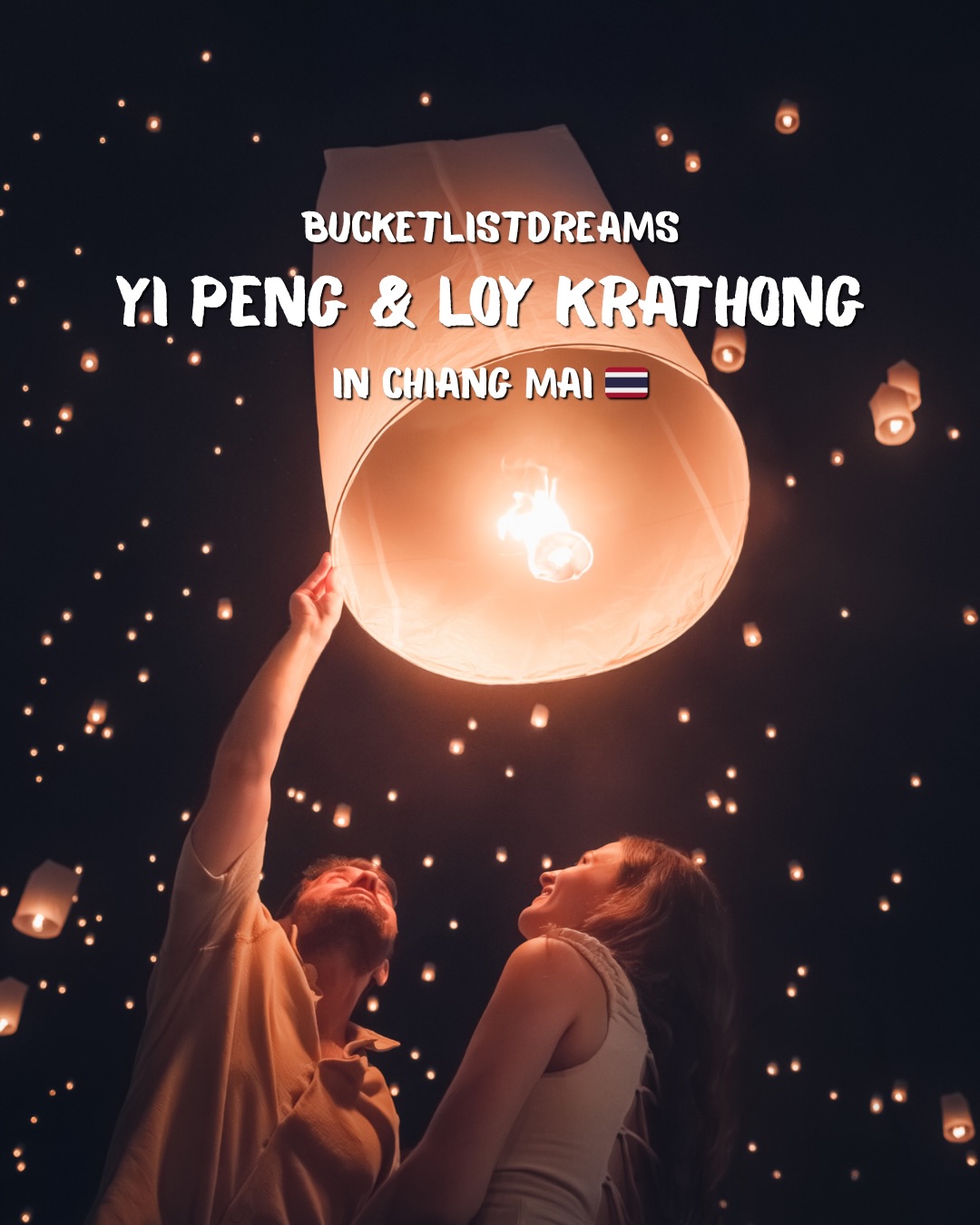 Dieser Moment stand so lange auf unserer Bucketlist.
Und plötzlich standen wir wirklich dort. 🏮🇹🇭
Hi, wir sind Jasmin und Marcel von @weltallerliebst.
Unsere Leidenschaft ist das Reisen, die Fotografie und die Suche nach Momenten, die man nie vergisst.
Im Rahmen der Community-Serie „Bucketlistdreams“ von @alex.travelpassion nehmen wir dich mit zu einem dieser besonderen Erlebnisse und zeigen dir, wie man Yi Peng und Loy Krathong in Thailand feiert.
Am schönsten erlebt man die beiden Feste in Chiang Mai.
Zum Vollmond des 12. Monats im thailändischen Mondkalender verwandelt sich die Stadt in ein Lichtermeer aus Lampions, schwimmenden Krathongs und ganz viel positiver Energie.
Zwei Feste, die so viel mehr sind als nur schöne Bilder.
Es geht ums Loslassen.
Um Dankbarkeit.
Und darum, einen neuen Abschnitt zu beginnen.
Was uns besonders überrascht hat:
Obwohl so viele Menschen vor Ort sind, fühlt sich alles unglaublich ruhig und friedlich an.
Alle sind freundlich, respektvoll und genießen einfach diesen Moment.
Dieser Moment, wenn beim CAD Festival tausende Laternen gleichzeitig in den Himmel steigen, ist schwer zu beschreiben.
Man steht einfach da, schaut nach oben und alles fühlt sich plötzlich wie im Märchen an.
Genauso besonders ist aber auch Loy Krathong.
Die kleinen Lichter auf dem Wasser treiben langsam davon, während Einheimische ihre eigenen Krathongs bauen und diesen Moment gemeinsam feiern.
Wenn ihr darüber nachdenkt, das selbst zu erleben, plant früh und informiert euch gut.
Vor allem für Yi Peng, weil vieles nur noch über organisierte Festivals möglich ist.
Für uns war es ein Moment, den wir so schnell nicht vergessen werden. 🤍
.
.
#yipengfestival #loykrathong #chiangmai #bucketlistmoment #thailandreise