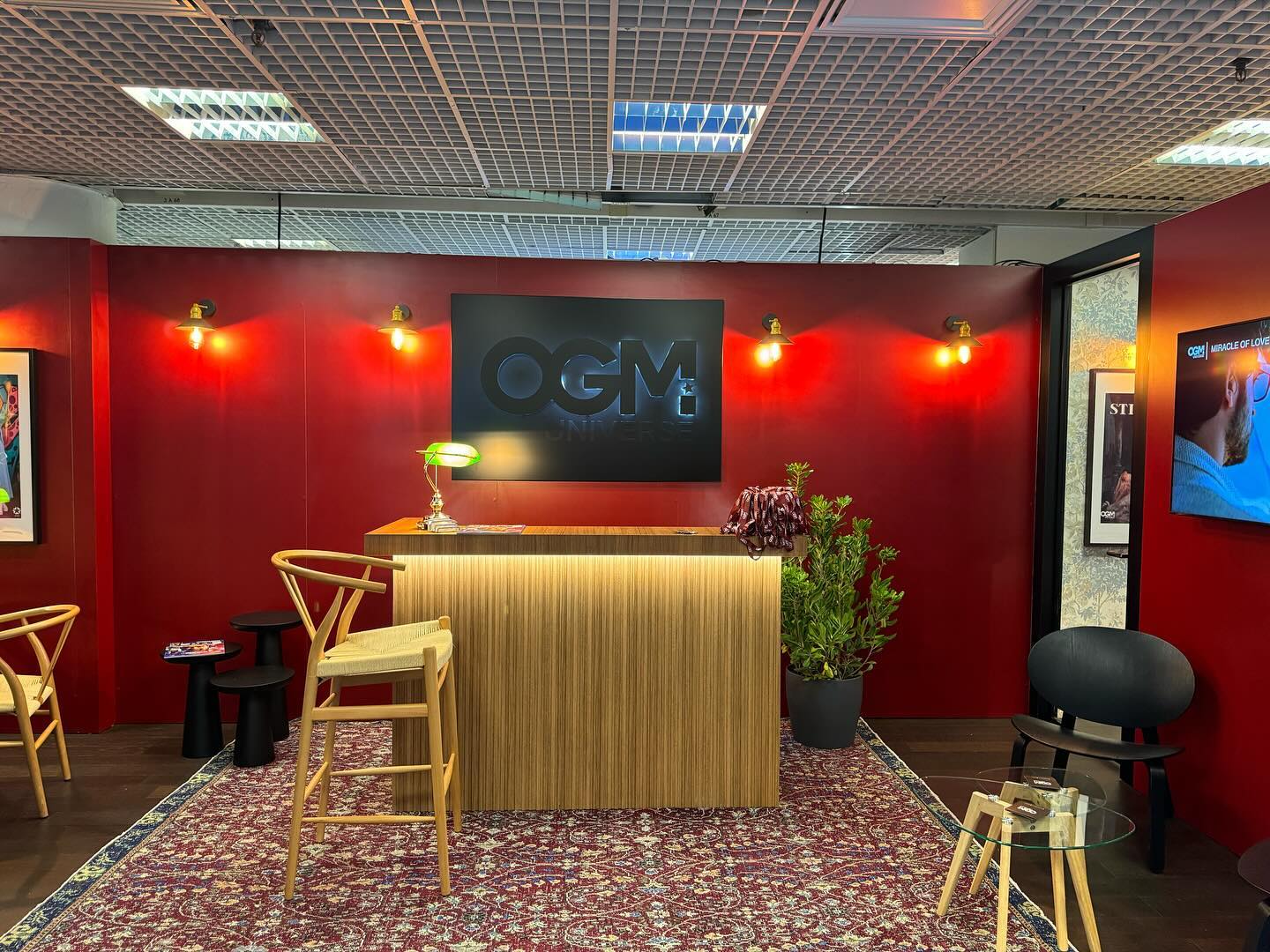 Mipcom 2023 - OGM Universe Stand. Design, Fabrication & Show Site Services by MK Displays. @ogm_universe #mipcom #mipcom2023 #custombooth #customstand