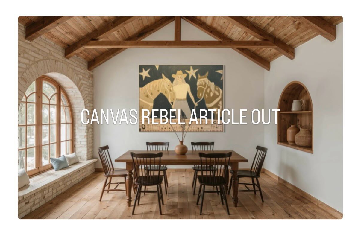 New article in out today from @canvasrebel —link in story or PRESS highlight. 🐴💫