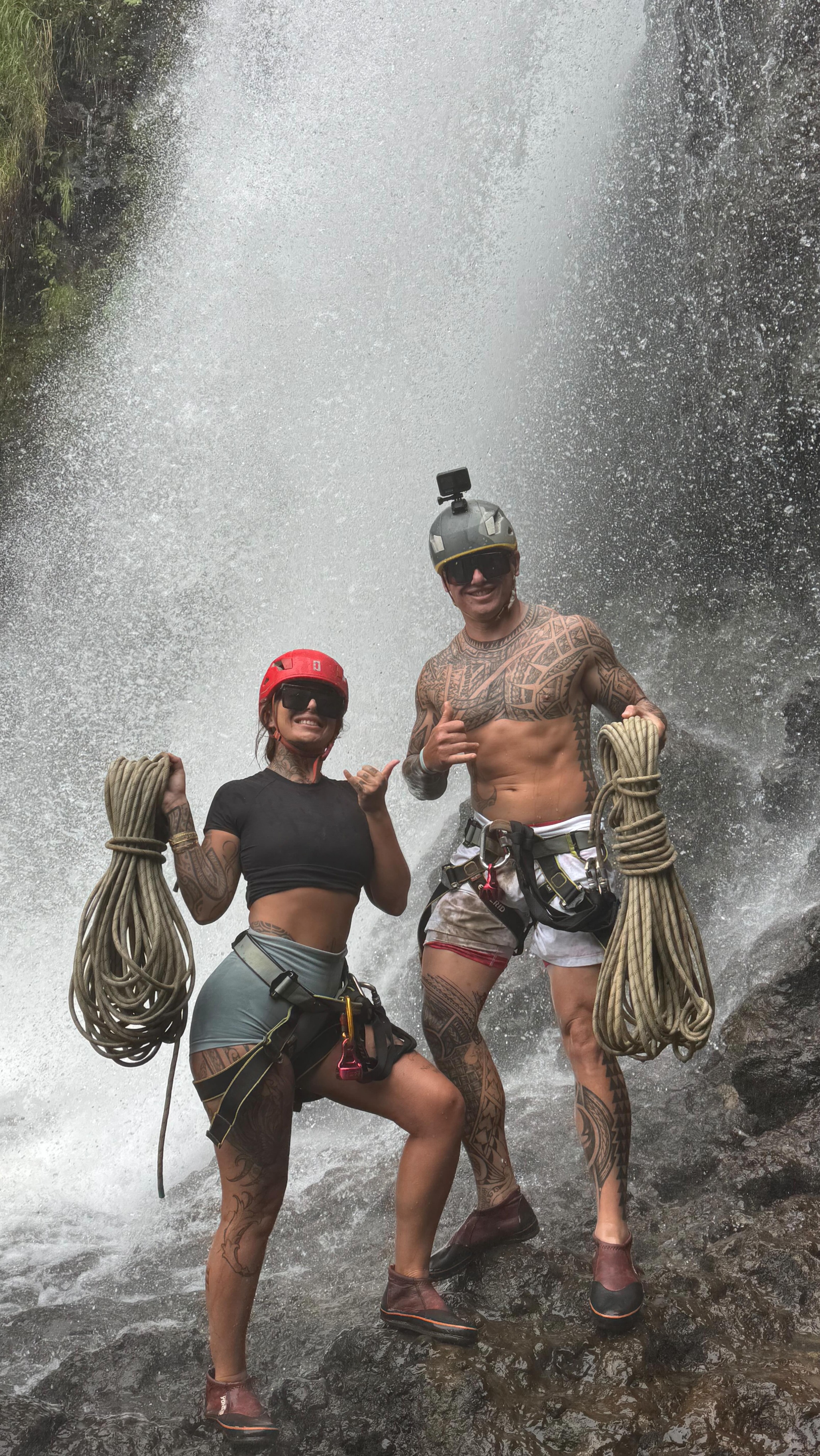 they say… couples who rappel together, stay together!🤙🏻❤️
Join us on your next adventure!🧗♀️🌴
Waterfall rappelling tour offerings for this spring!
Rappel Kulaniapia Falls
120ft waterfall drop after a 60ft training rappel. No swimming required. $249 includes Kulaniapia falls daypass, Ages 10+
Umauma Waterfall Rappel and River Tour
Accessible and fun for all experience levels. Ideal for active families. For the more mobile and adventurous. $319 per person, ages 10+
islandmountainguides.com
📍Hilo, Hawaii
+1(808)515-7171
#waterfallrappelling #kulaniapiafalls #umaumafalls #hawaiiwaterfalls hawaiiadventures