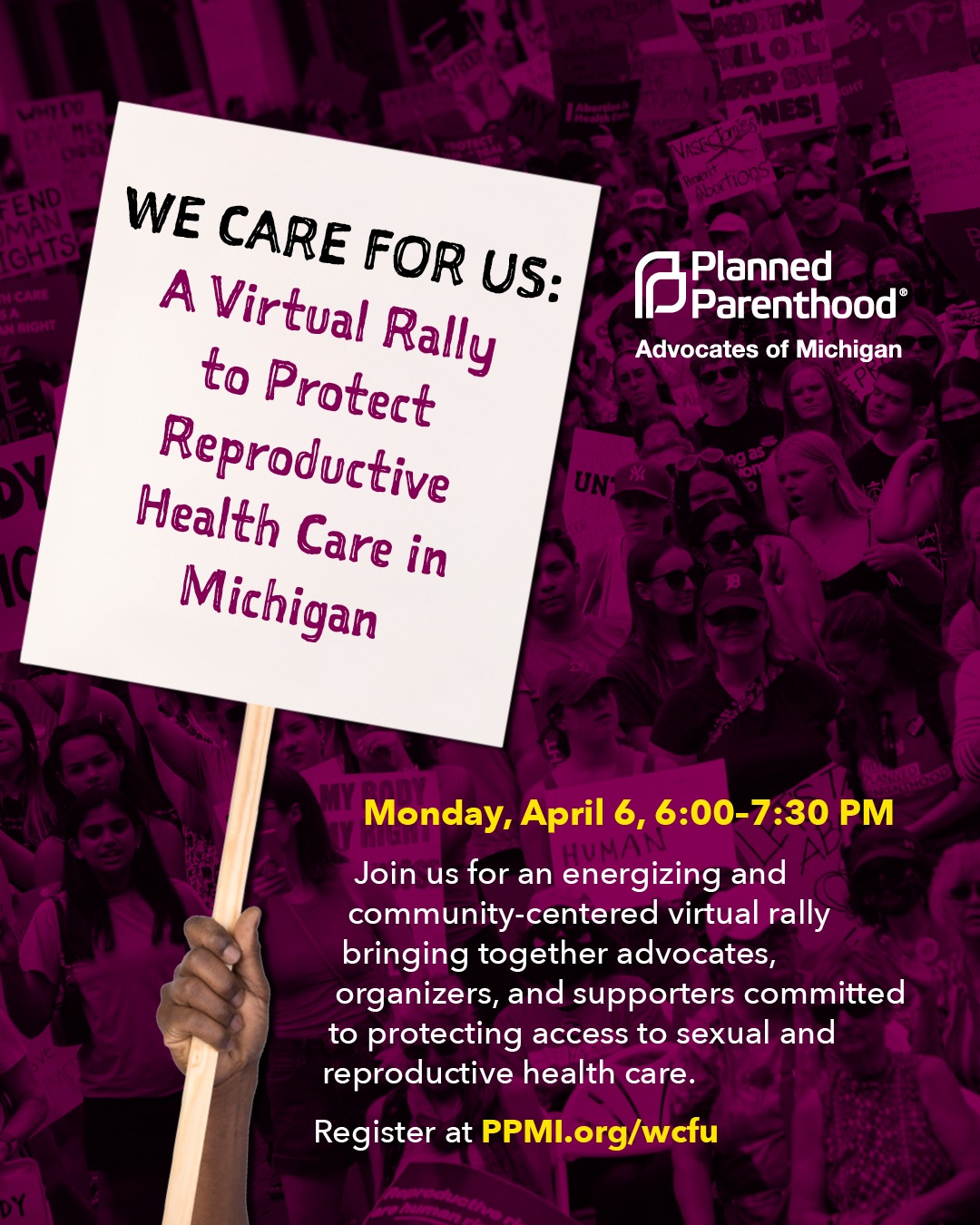 Join us for an energizing and community-centered virtual rally bringing together advocates, organizers, and supporters committed to protecting access to sexual and reproductive health care!
You’ll hear from special guest speakers sharing timely insights, personal stories, and what’s at stake in this moment for Planned Parenthood patients and providers. Then, we’ll take action together by calling on Congress to protect Planned Parenthood funding and ensure continued access to essential care for millions across the country.
Beyond advocacy, this gathering is also about connection and care. We’ll highlight ways to get involved through mutual aid, local organizing, and community building in the days and weeks ahead. Come ready to learn, take action, and build community.
Tap the link in our bio to register, or visit PPMI.org/wcfu.