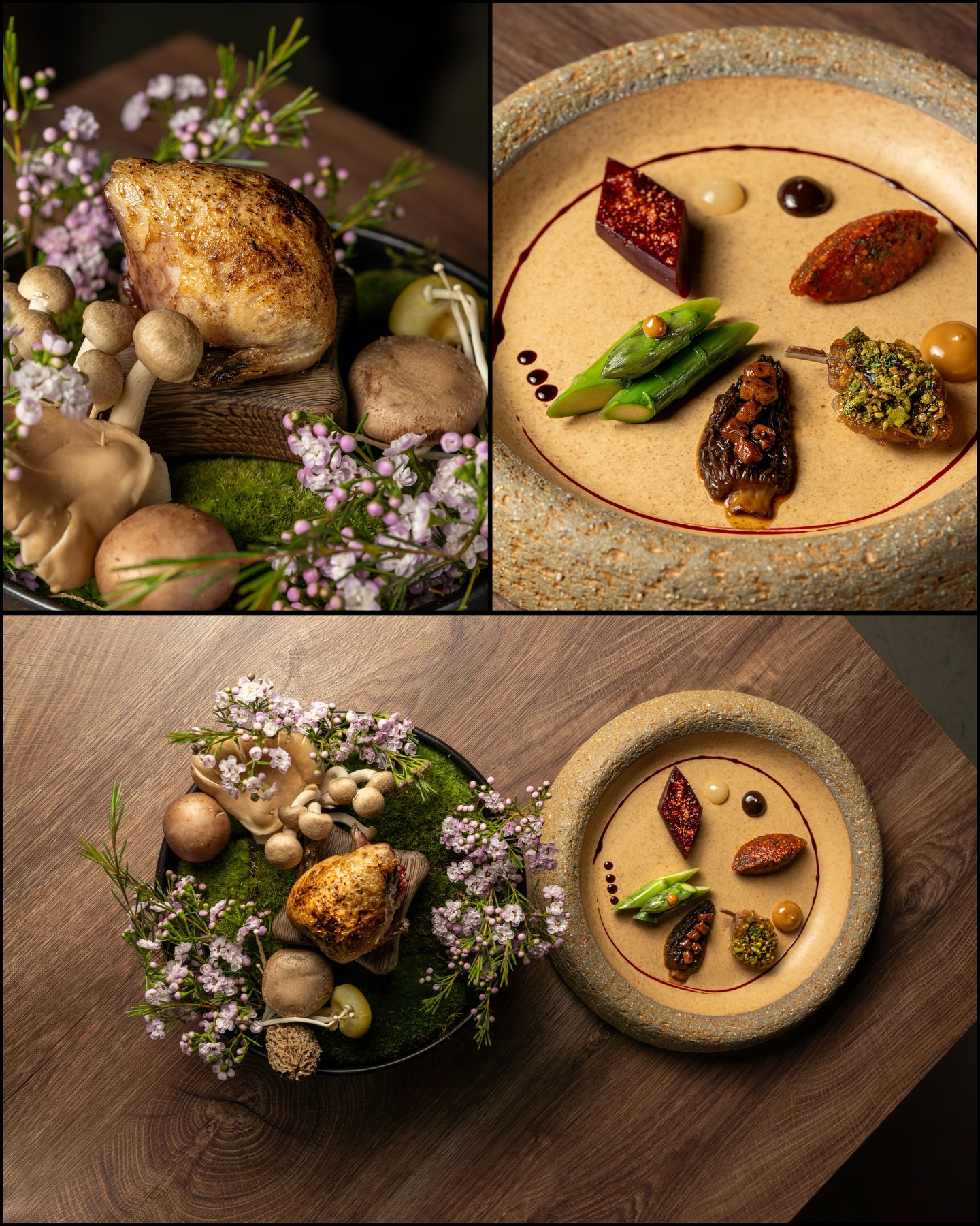 Spring on a plate 🌿
Quail, British asparagus, and seasonal mushrooms — a celebration of the forest waking up. Earthy, fresh, and fleeting… just how spring should taste.
#SpringDining #SeasonalFood #BritishProduce #WildFlavours #acesfoodcraft
