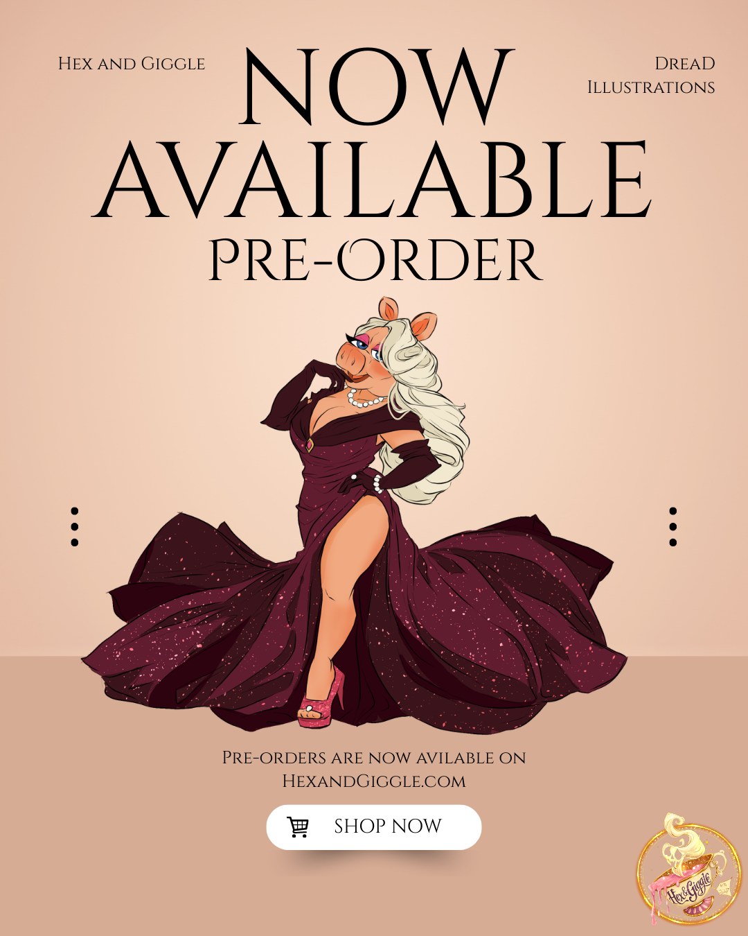 Good Morning, pin Goblins! The day has finally arrived.......The Pig has Landed!!!!!! Head over to HexandGiggle.com to pick up this Icon today!
#PinDrop
#NewPinAlert
#PinLaunch
#ShopNow
#Presale
#PinCollector
#AddToCart