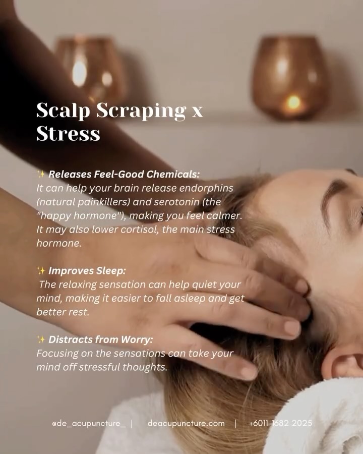 🤯 HEAD EXPLODING? Scratch that stress! 💆♀️
Feeling super tense and your head feels “heavy” like a rock? 😫 It’s like your brain has 100 tabs open and can’t close! 💻
Scalp Scraping (Head Gua Sha) is the ultimate “Reset Button” for your busy mind. ✨
Why you need Scalp Scraping now:
🫠 Melts away stubborn headaches
🌬️ Unblocks “stuck” Qi in your head
😴 Helps you fall asleep way faster
🧠 Boosts blood flow to your brain
It’s like a spa day for your scalp that makes your whole body feel so light! ☁️🌈
BUT—here’s the key part:
While it’s amazing, TCM treatments aren’t one-size-fits-all. Using the wrong pressure or technique can actually make things worse! 😱
Have you ever tried scraping your own head and felt more dizzy? Tell us in the comments! 👇
That’s why you need a customised treatment. Don’t self-medicate! Consult our qualified TCM practitioners at 医心医意中医坊 De Acupuncture x Herbs Centre first. We’ll find the real root cause of your stress and tailor a treatment just for you.
Ready for an stress-free head?
Click the link in our bio to book your consultation today! 💖
#ScalpScraping #GuaSha #TCM #StressRelief #Acupuncture #SubangJaya #USJ #MigraineRelief #Headache #WellnessJourney #SelfCare #SubangTCM #DeAcupunctureXHerbsCentre #HealthyLiving #NaturalHealing