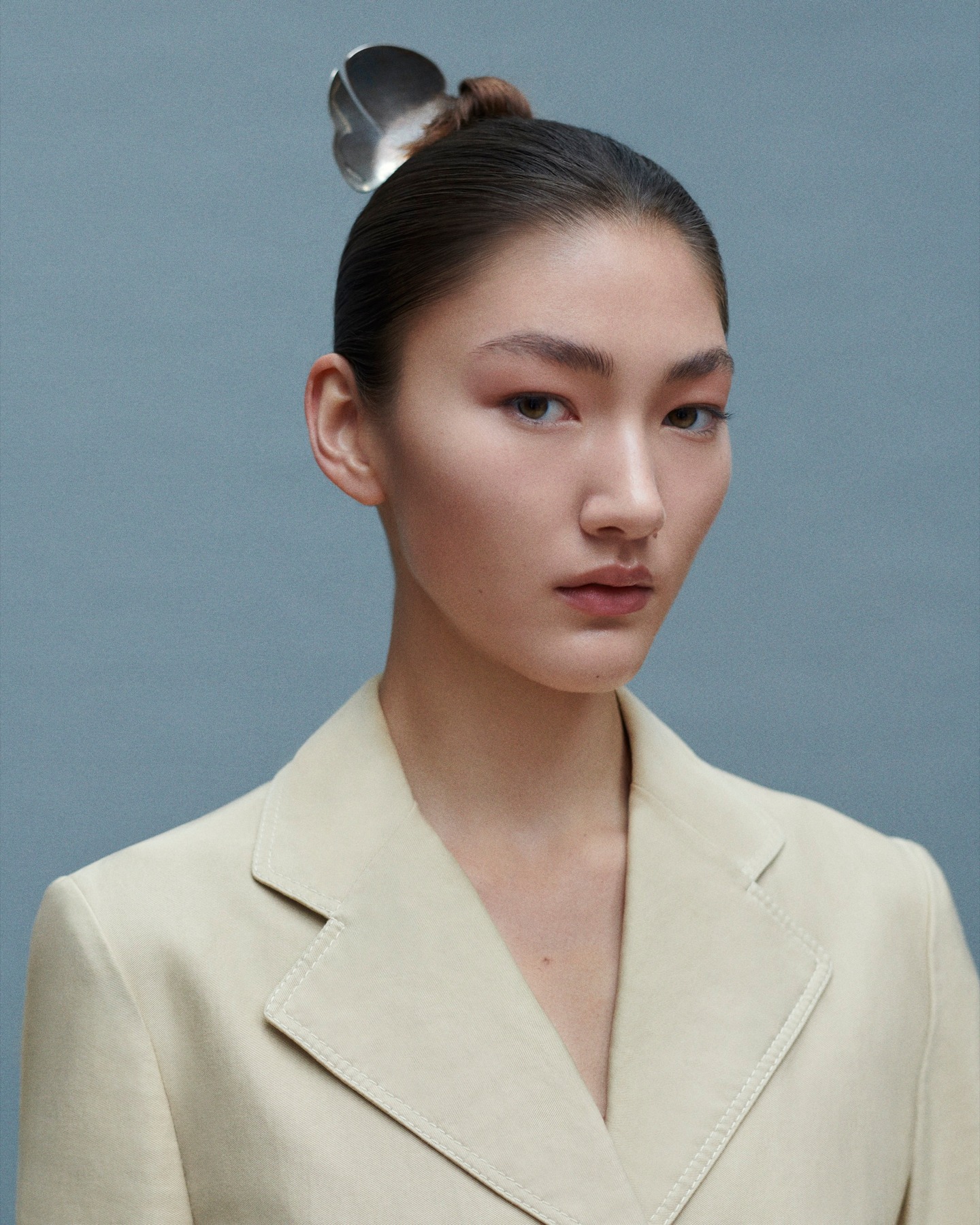 Our hair stylist @kyo_sud and Makeup artist @lindagradinmakeup Photographer @tomkellyslack Stylist @christina_holevas #lateliernyc #Fredericmagazine #hairaccessories #beauty